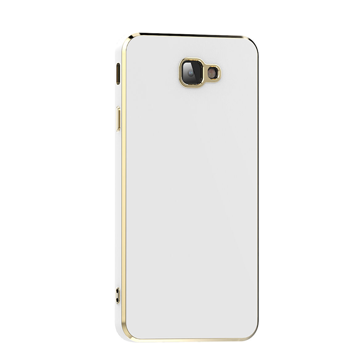 Samsung Galaxy J7 Prime Kılıf Köşeli Altın Model Kapak
