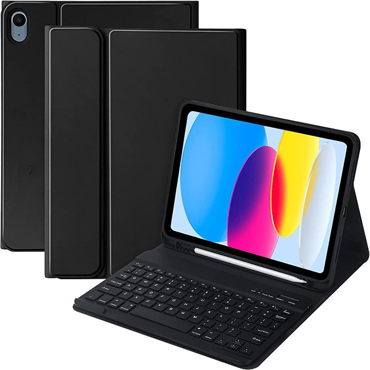 Apple iPad 11.Nesil A16 11inç/10.Nesil 10.9inç Kılıf Kablosuz Klavyeli Kılıf Mobax Türkçe Klavye