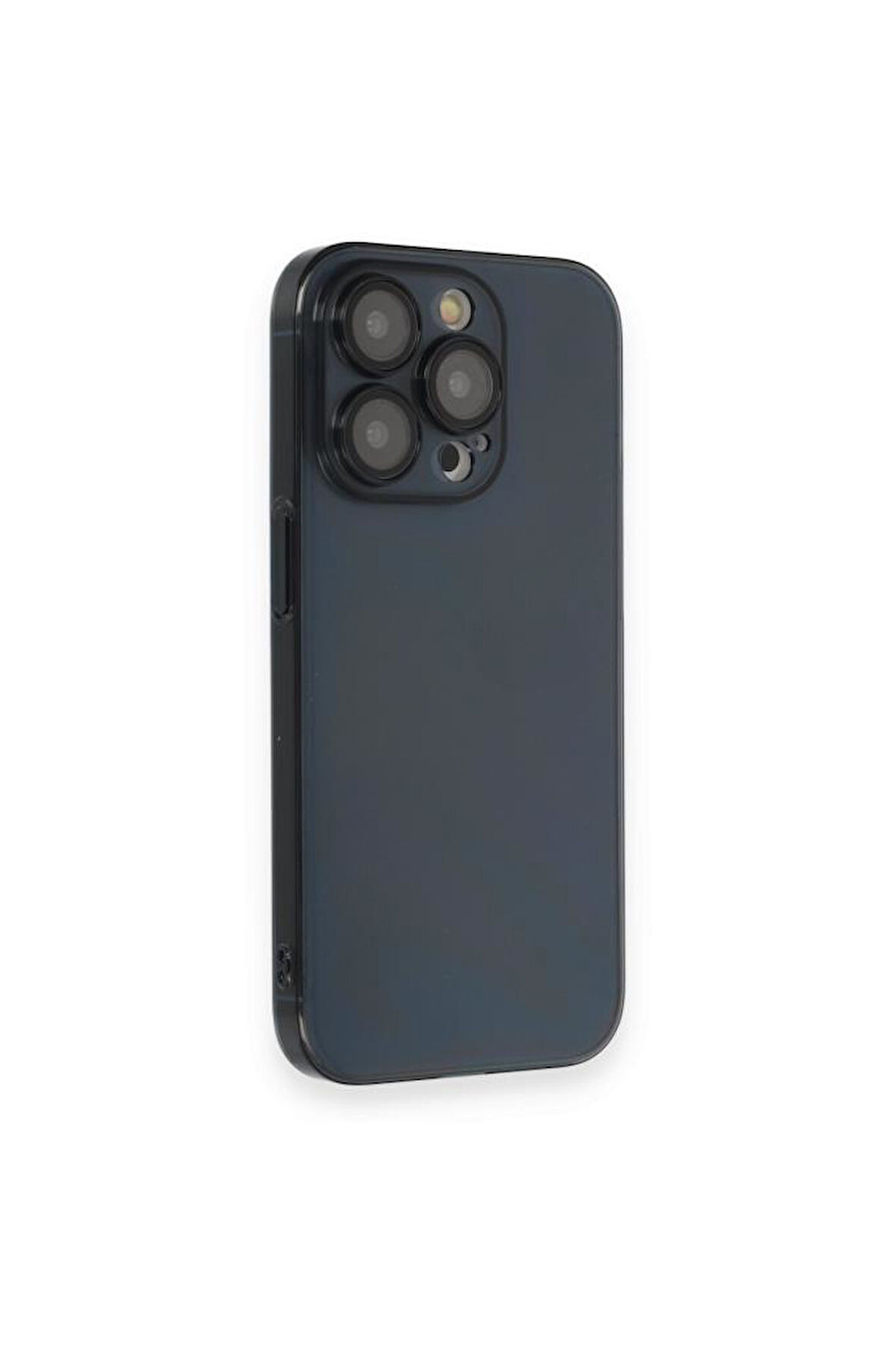 Apple iPhone 14 Pro Kılıf Hard Fit Şeffaf Sararmaz Lensli Kapak