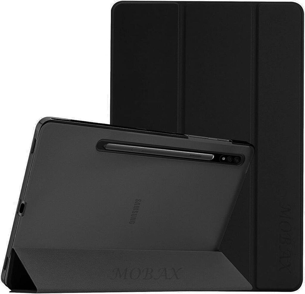 Samsung Galaxy Tab S7 FE / S8 Plus / S7 Plus Kılıf NEW PU Deri Smart Standlı Case T730 X800 T970