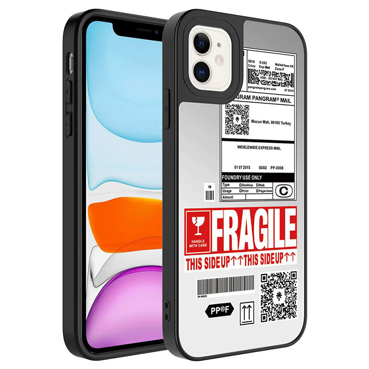 Apple iPhone 11 Kılıf Aynalı Desenli Kamera Korumalı Parlak Mirror Kapak