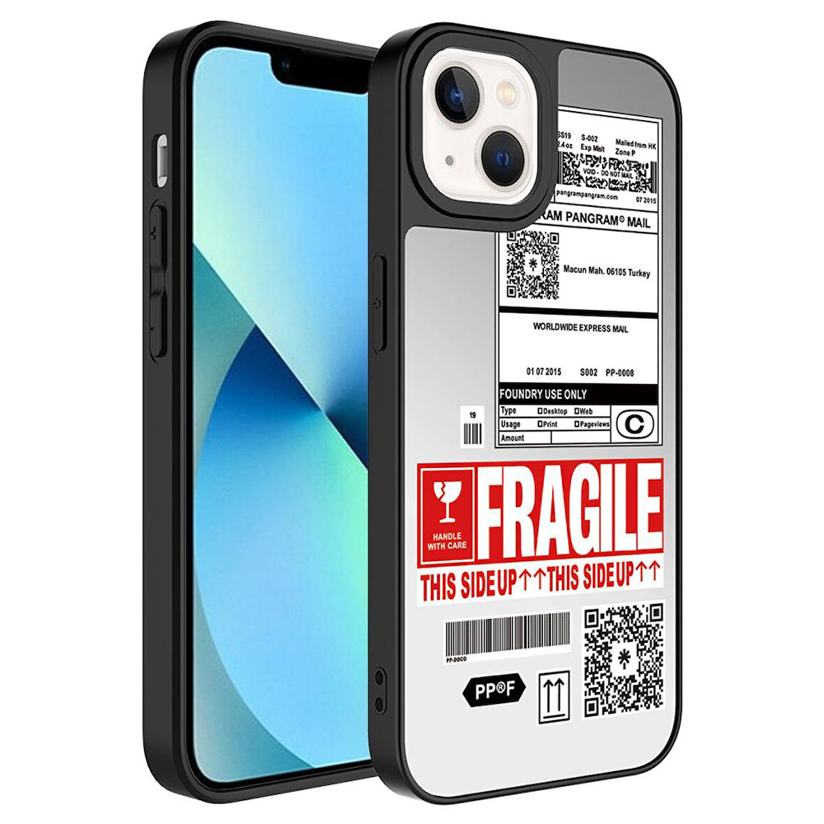 Apple iPhone 13 Kılıf Aynalı Desenli Kamera Korumalı Parlak Mirror Kapak