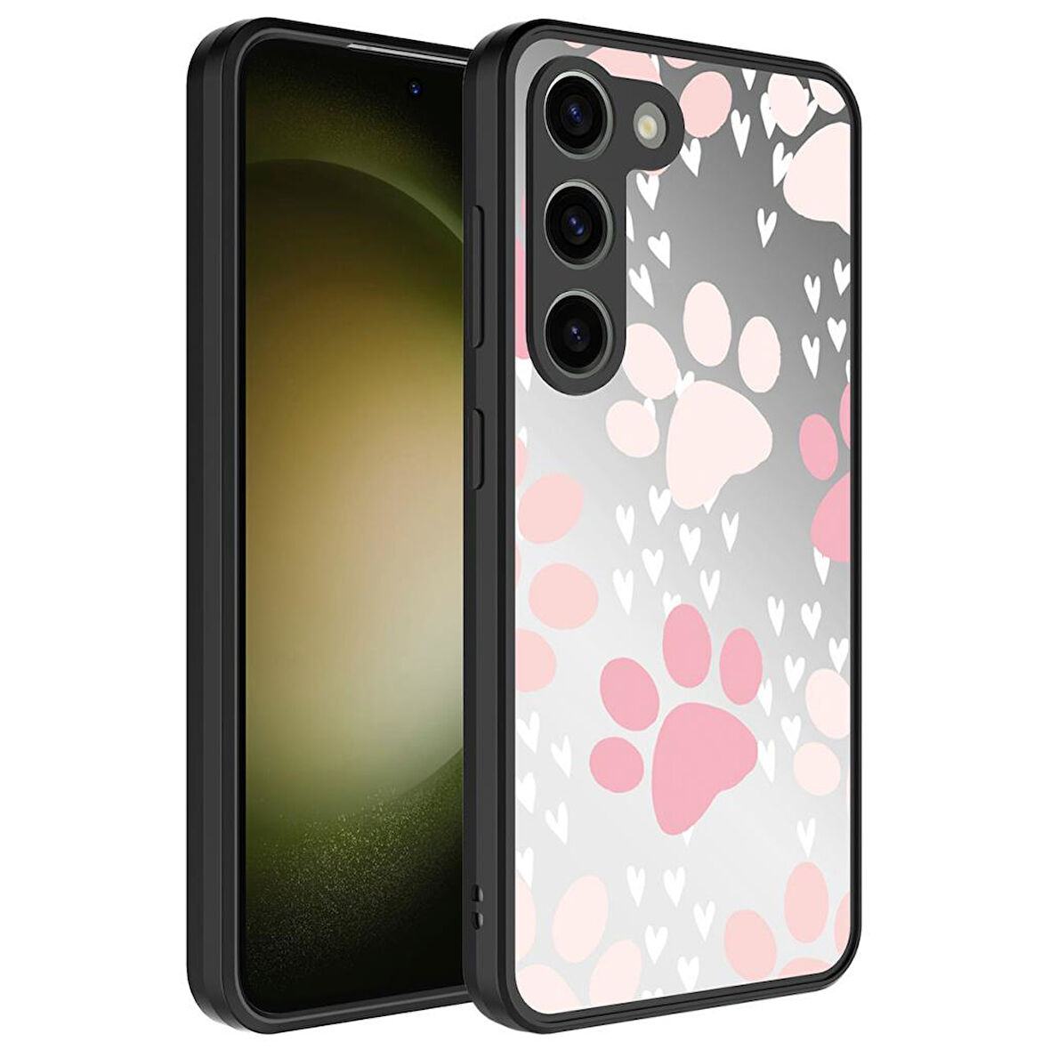 Samsung Galaxy S23 Plus Kılıf Aynalı Desenli Kamera Korumalı Parlak Mirror Kapak