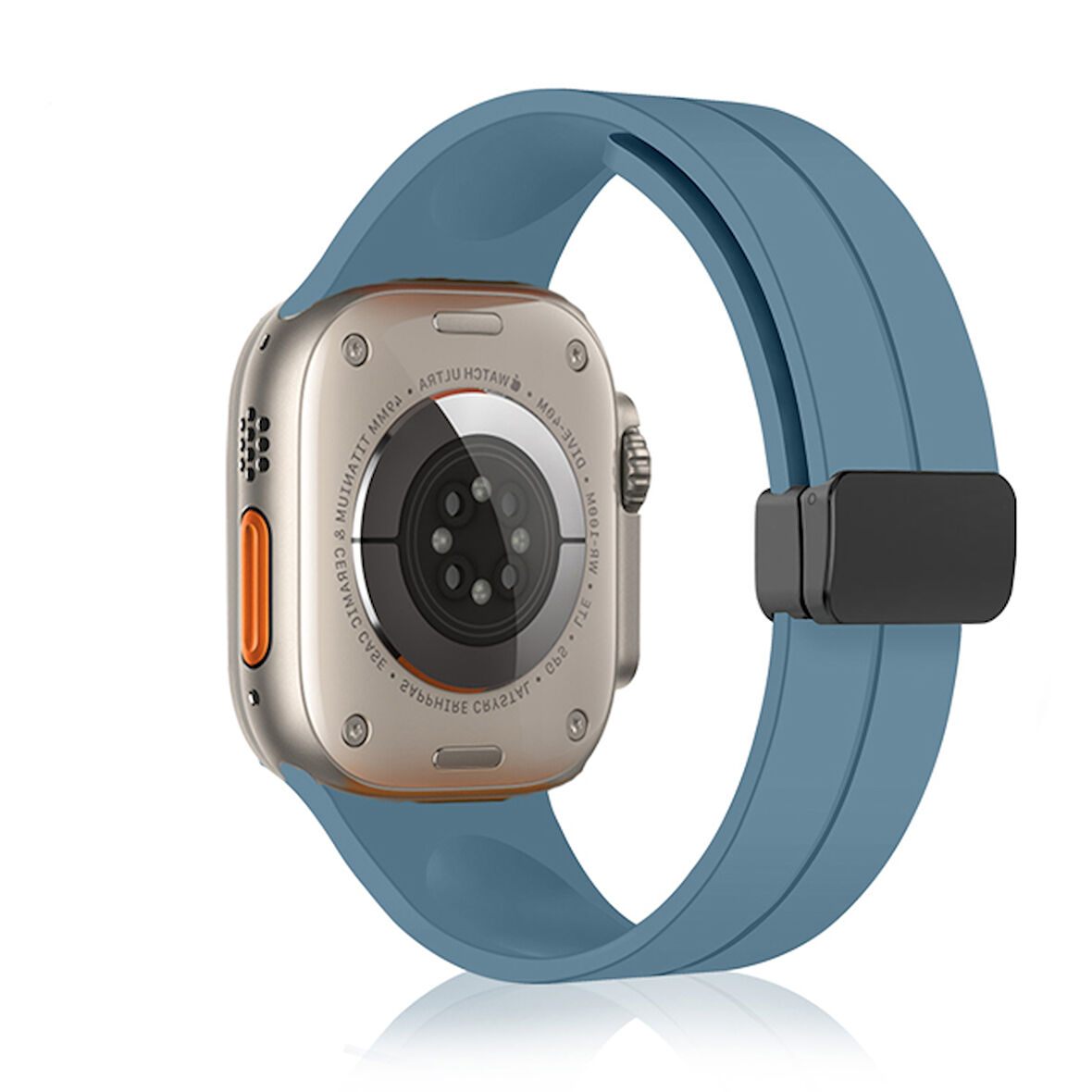 Apple Watch 42/44/45/46/49mm Kordon Magnetli Ayarlanır Silikon Kordon 2/3/4/5/6/se/7/8/9/10/ultra