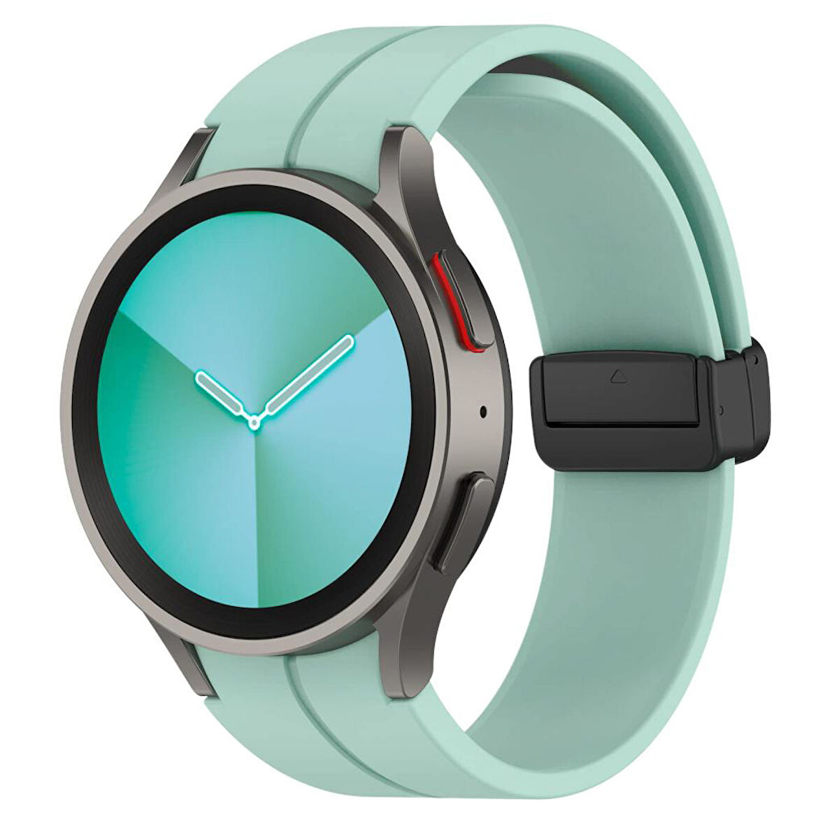 Samsung Galaxy Watch 4 5 6 7 FE 40 40 44 Classic 42 43 46 47 mm Kordon Magnetli Ayarlanır Silikon Kordon