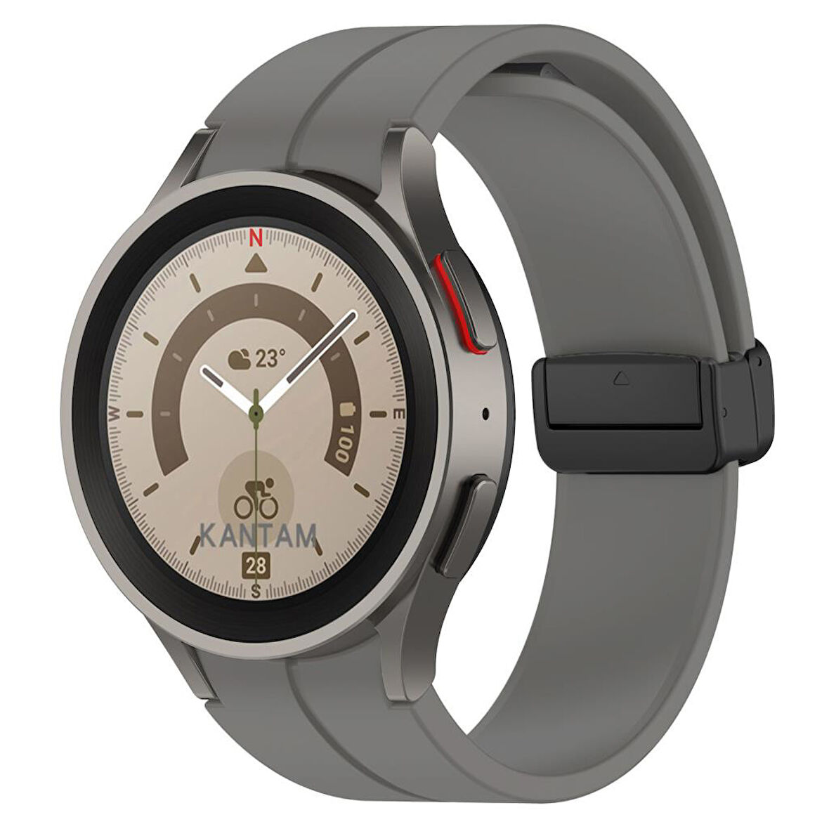 Samsung Galaxy Watch 4 5 6 7 FE 40 40 44 Classic 42 43 46 47 mm Kordon Magnetli Ayarlanır Silikon Kordon