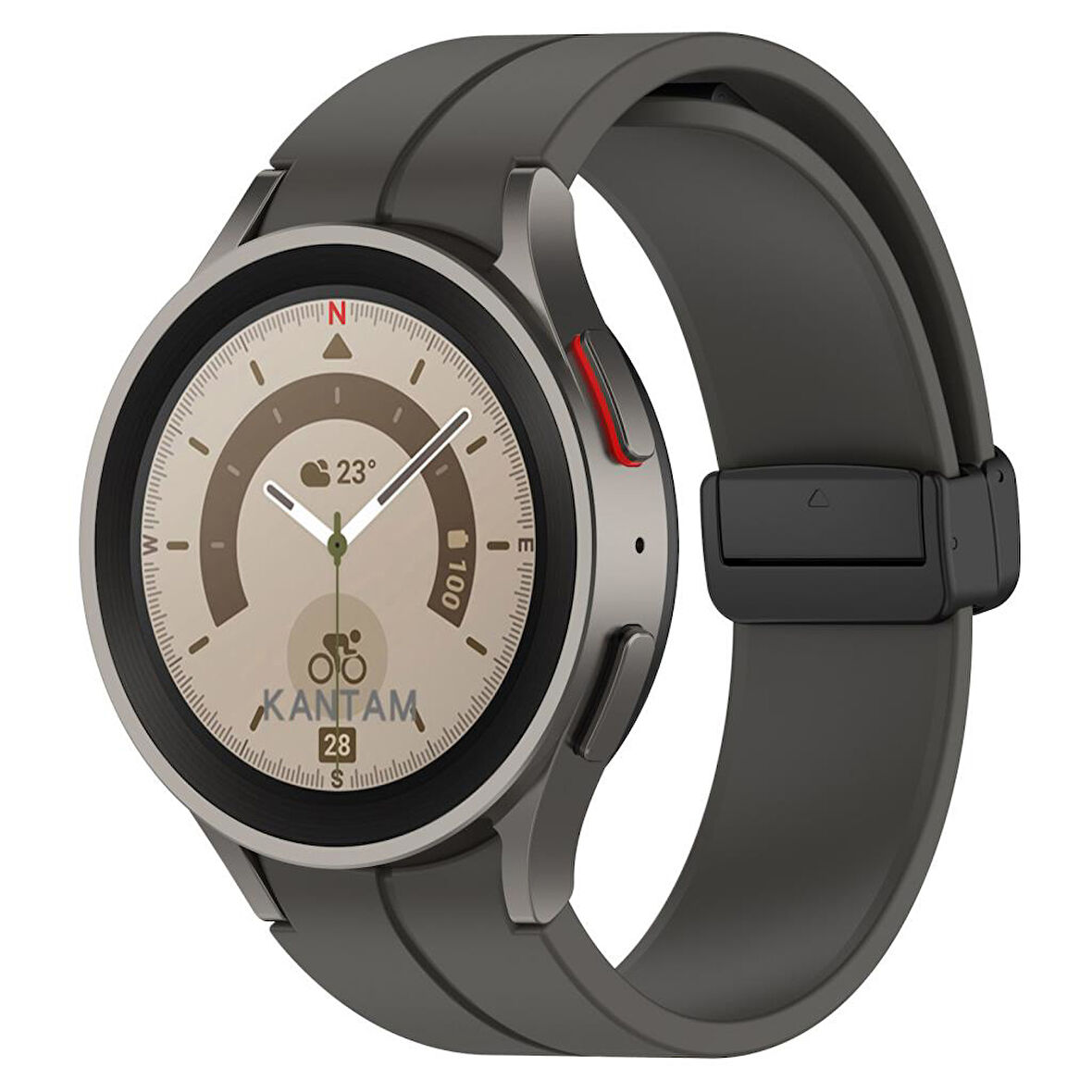 Samsung Galaxy Watch 4 5 6 7 FE 40 40 44 Classic 42 43 46 47 mm Kordon Magnetli Ayarlanır Silikon Kordon