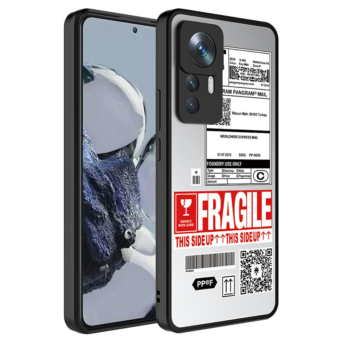 Xiaomi Mi 12T Pro Kılıf Aynalı Desenli Kamera Korumalı Parlak Mirror Kapak