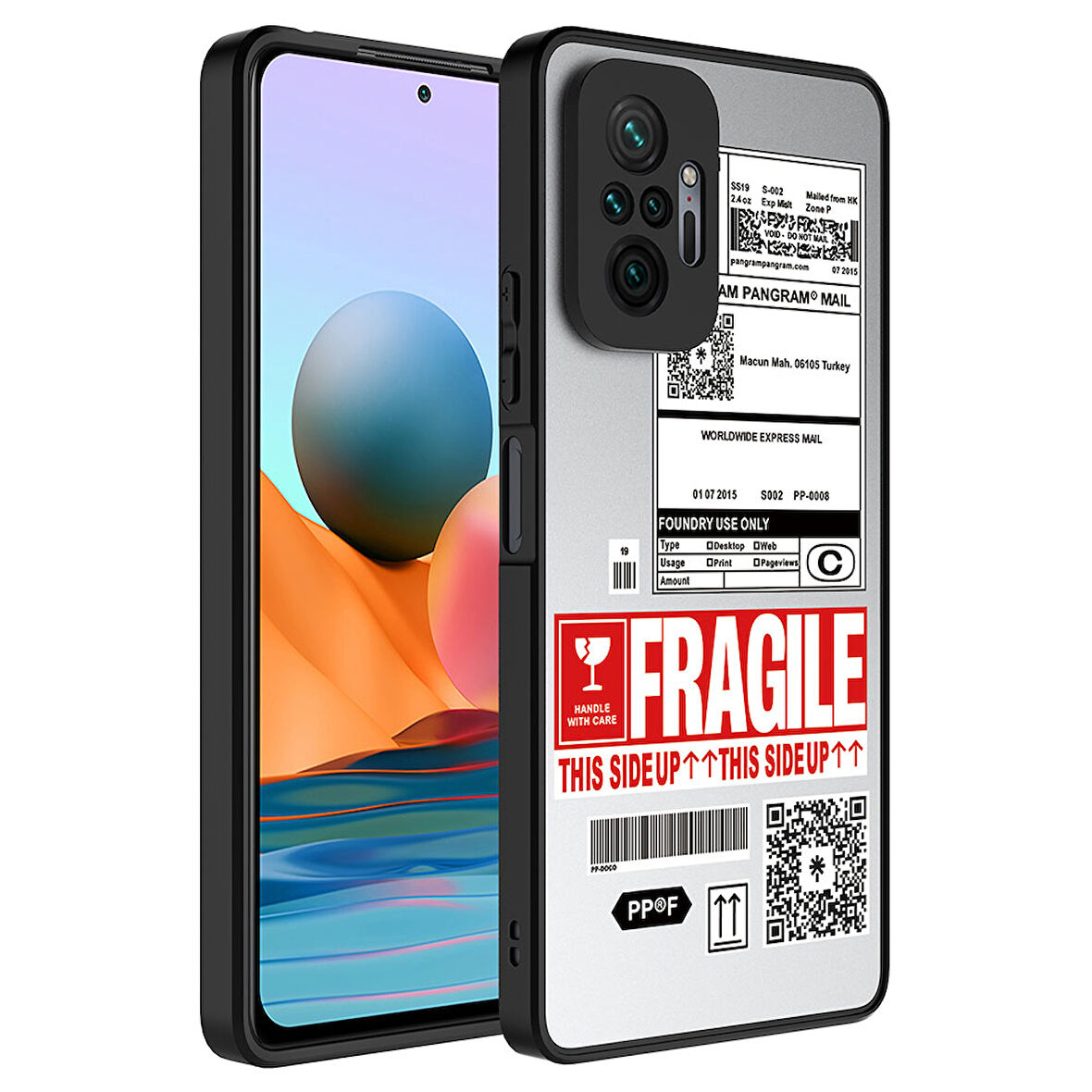 Xiaomi Redmi Note 10 Pro Kılıf Aynalı Desenli Kamera Korumalı Parlak Mirror Kapak