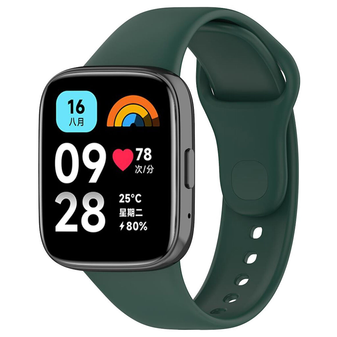 Xiaomi Redmi Watch 3 Active (Düz Watch 3 Değildir) Kordon Spor Silikon Kordon Mix
