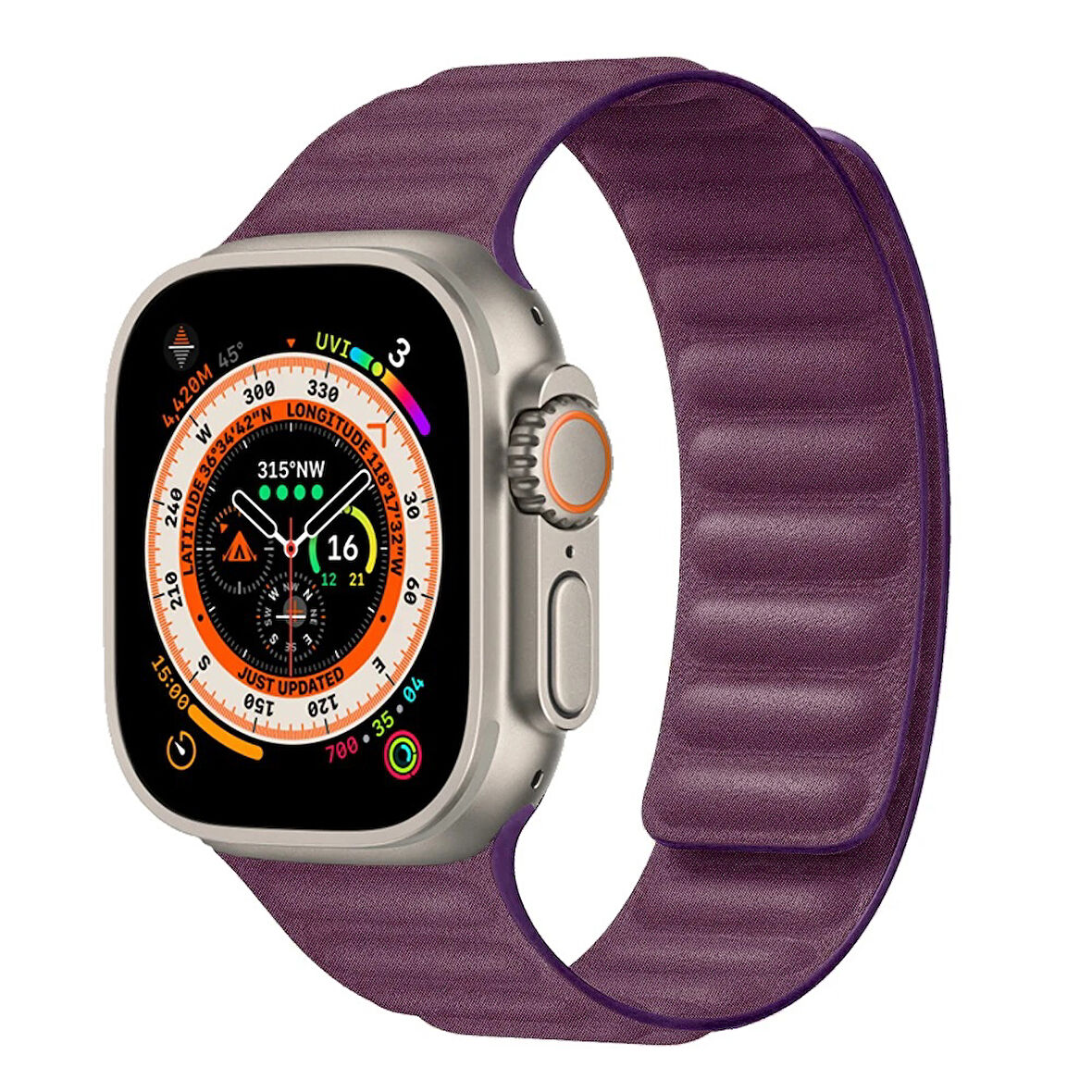 Apple Watch 42/44/45/46/49mm Kordon FineWoven İnce Dokuma Manyetik Baklalı 2/3/4/5/6/se/7/8/9/10/ultra