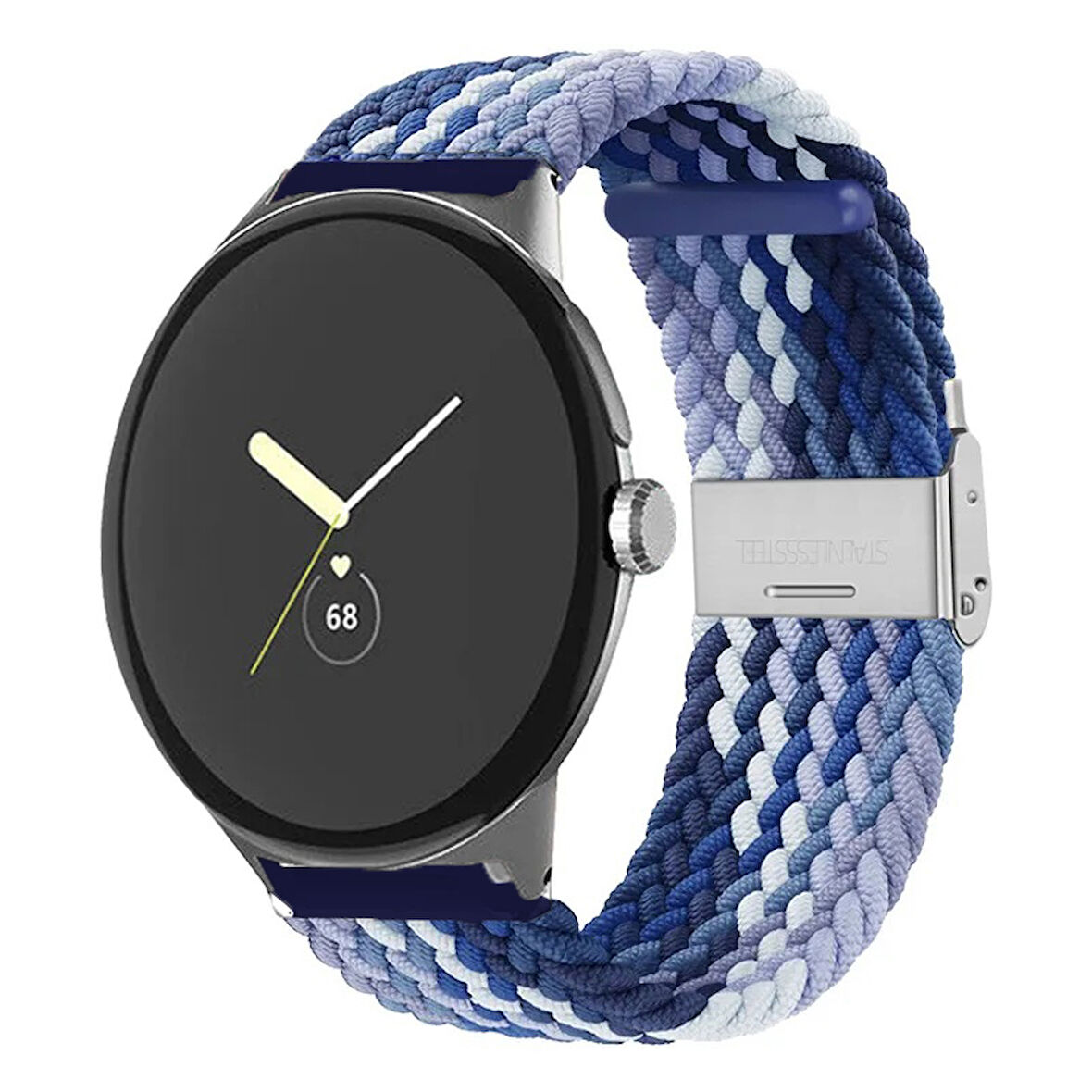 Huawei Watch GT4 GT5 41mm GT5 Pro 42mm Üniversal Akıllı Saat 18mm Kordon Metal Klipsli Flexi Örgü