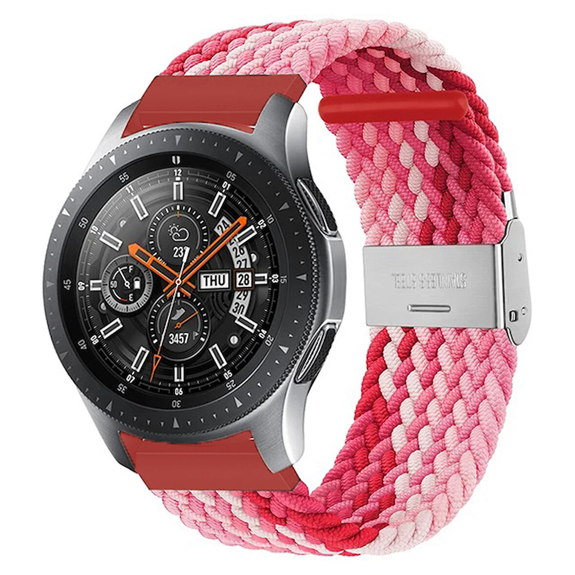 Haylou Solar LS05 Samsung Galaxy Watch Gear S3 3 45mm 46mm Kordon Metal Klipsli Flexi Örgü