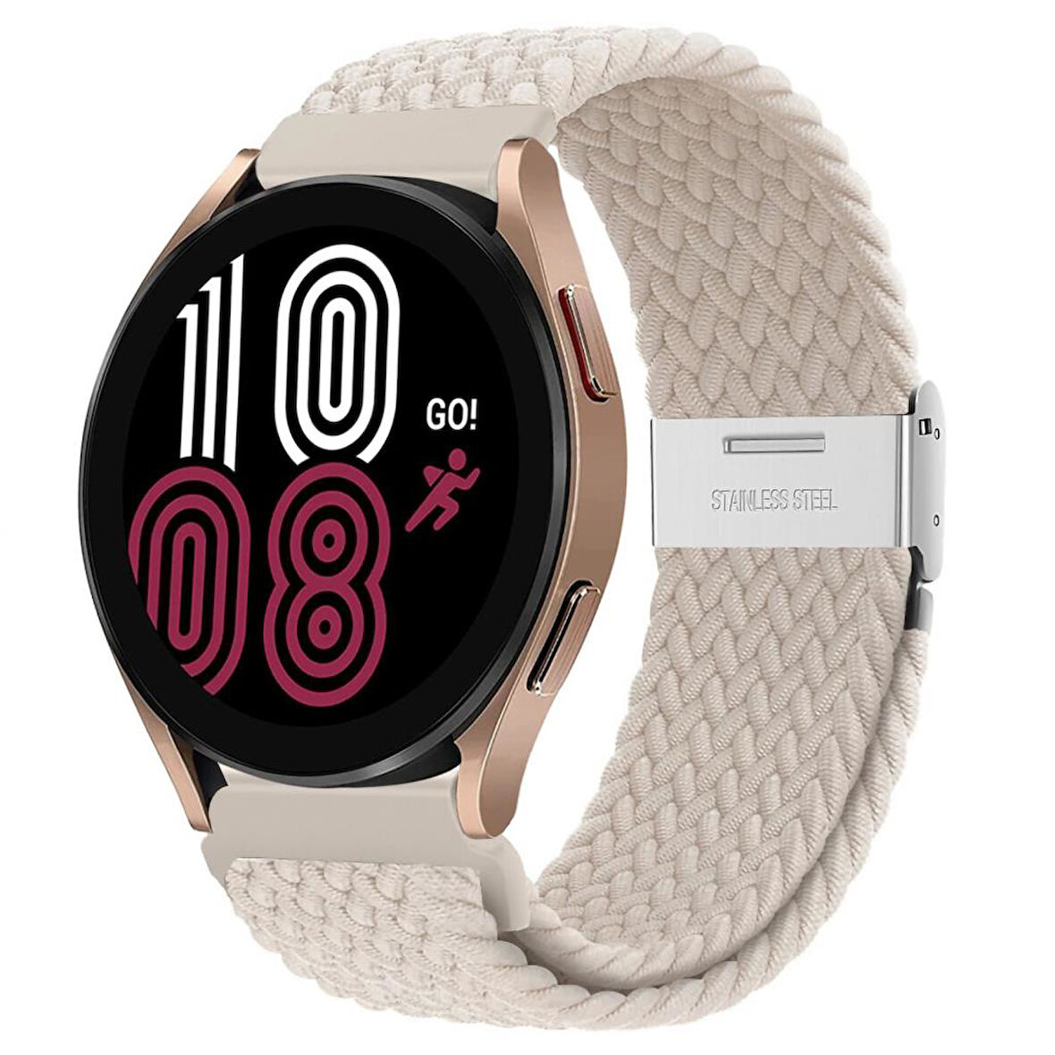 Huawei Watch GT GT2 GT3 GT4 42mm/Honor Magic 2 Kordon Metal Klipsli Flexi Örgü