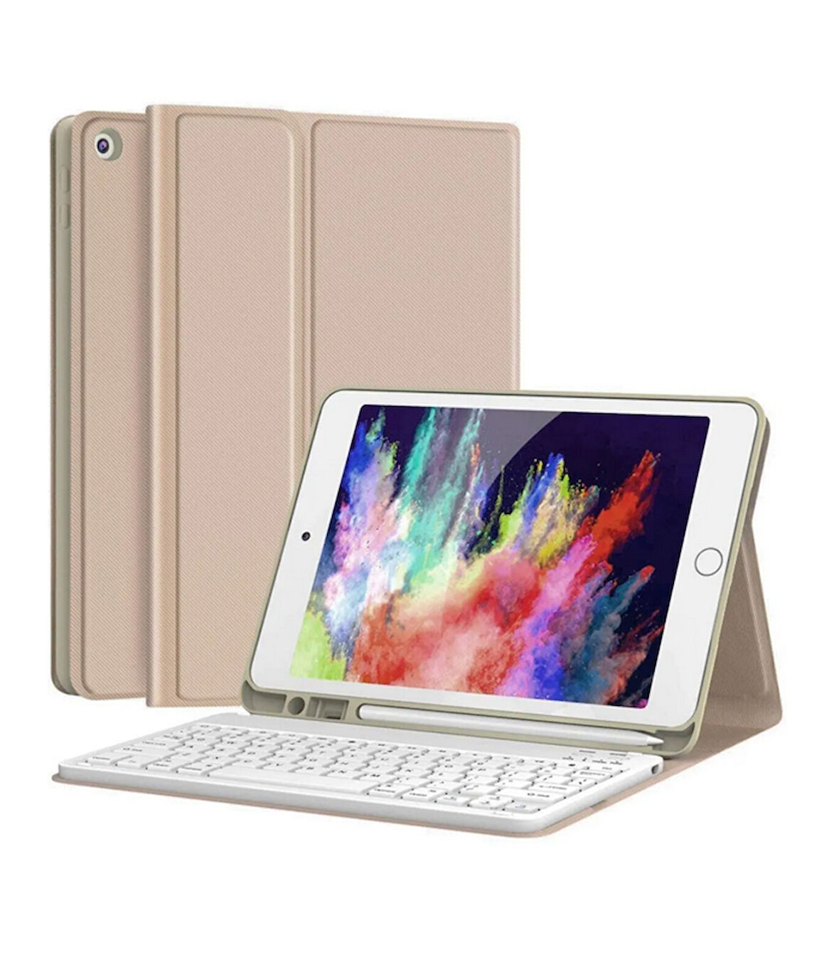 Samsung Galaxy Tab S9 FE Plus/S10 Plus/S9 Plus Kılıf Kablosuz Klavyeli Kılıf Mobax Türkçe X610-16-810-18 X820