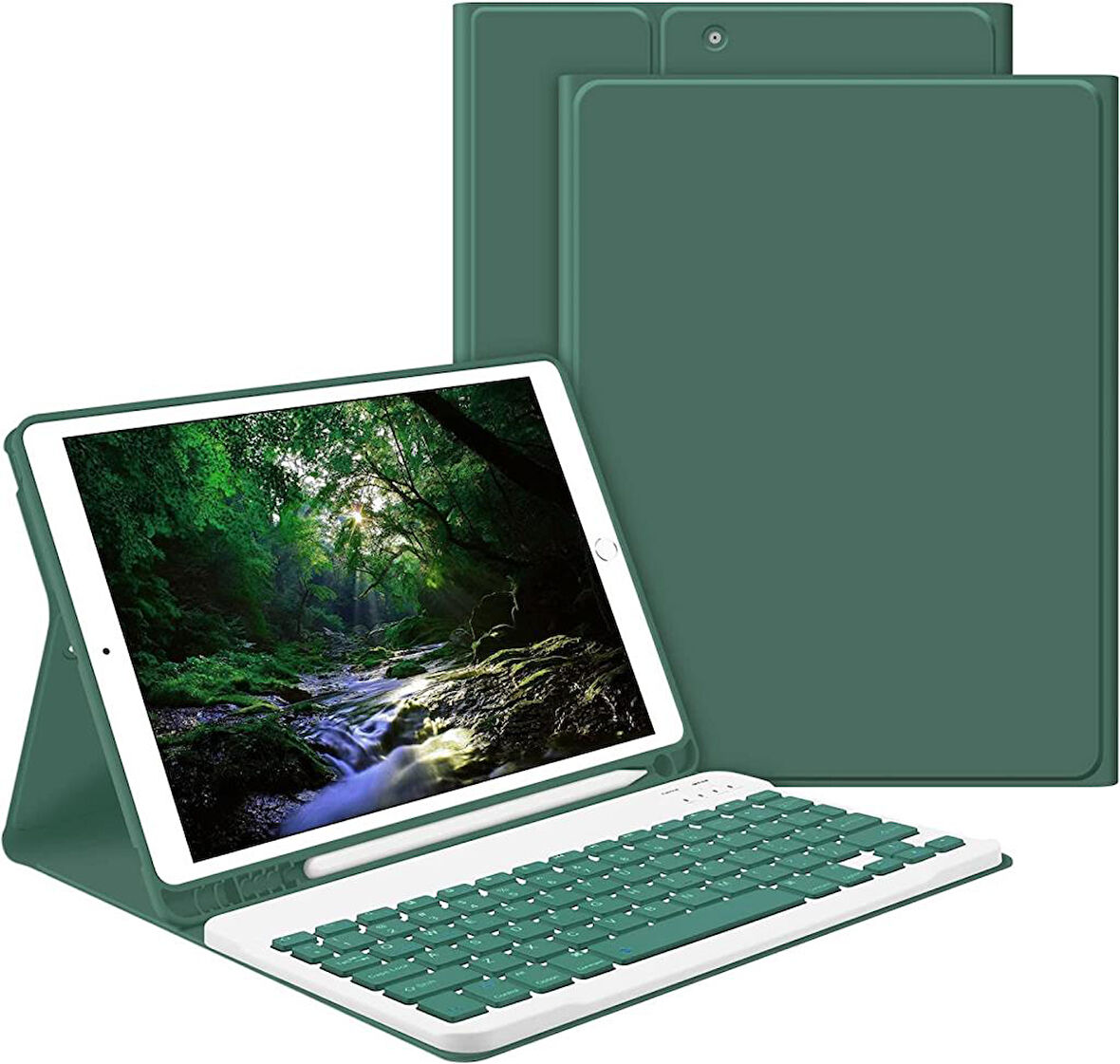 Samsung Galaxy Tab S9 FE Plus/S10 Plus/S9 Plus Kılıf Kablosuz Klavyeli Kılıf Mobax Türkçe X610-16-810-18 X820