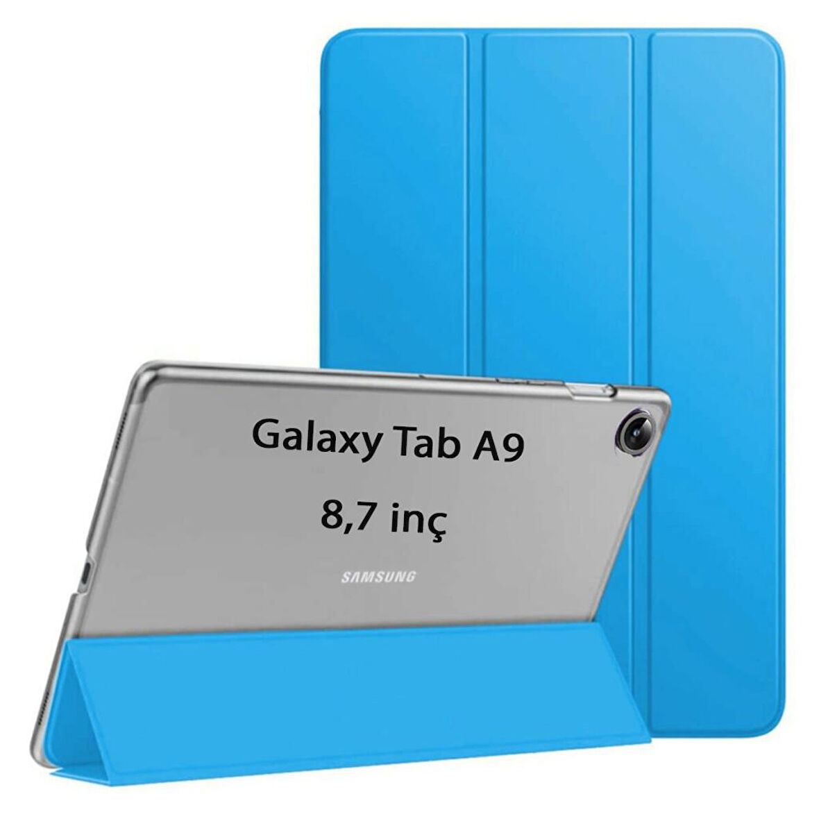 Samsung Galaxy Tab A9 8.7inç X110 X113 X115 X117 Kılıf PU Deri Smart Standlı Case
