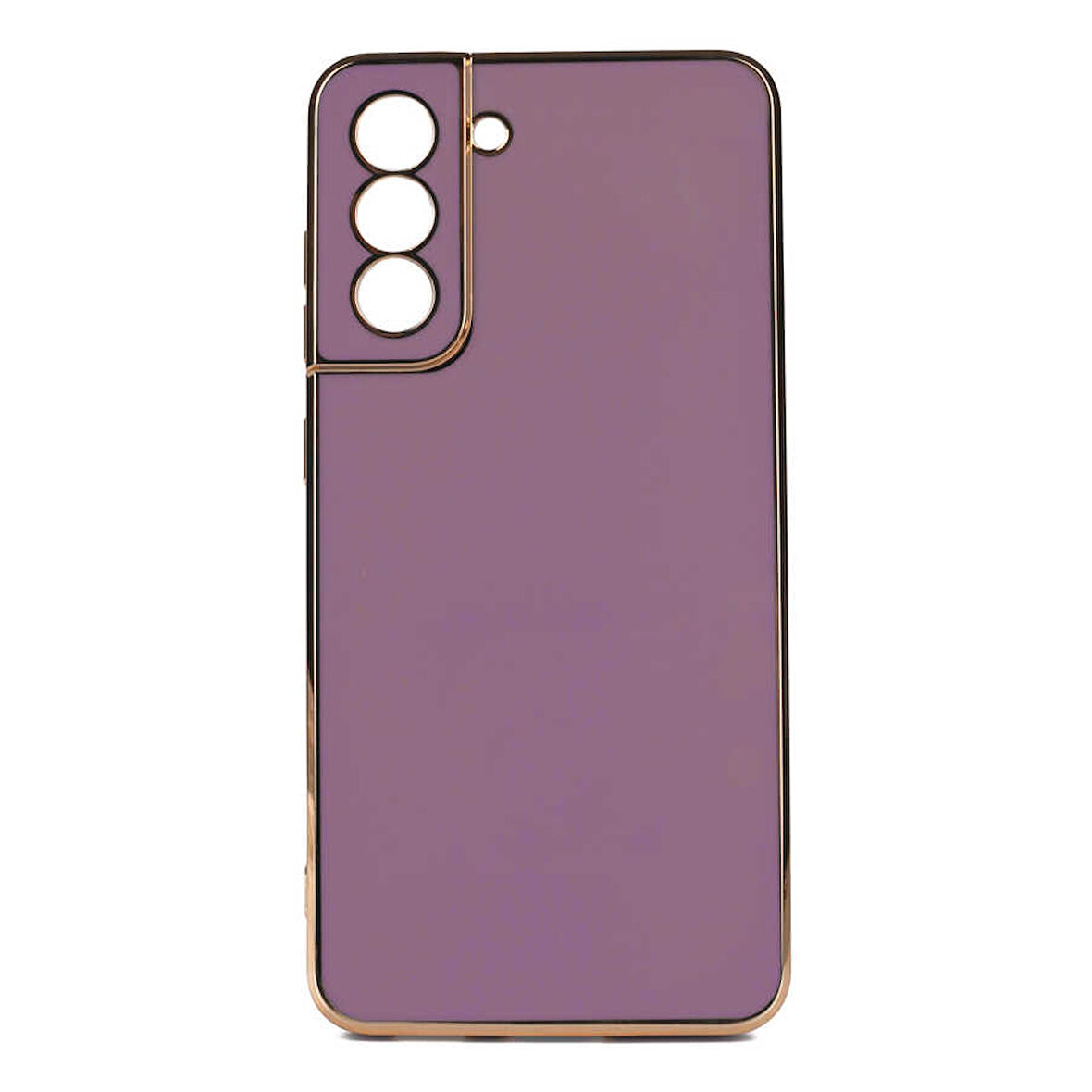 Samsung Galaxy S24 Kılıf Köşeli Altın Model Kapak