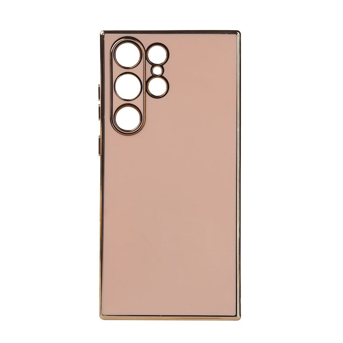 Samsung Galaxy S24 Ultra Kılıf Köşeli Altın Model Kapak