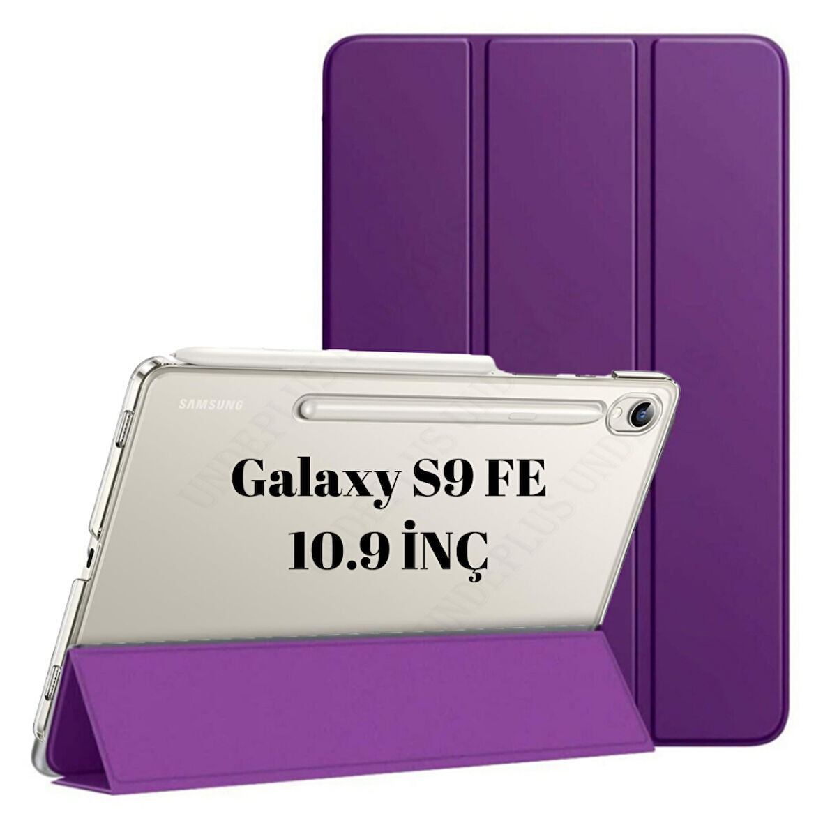 Samsung Galaxy Tab S9 FE X510 X516 X518 Kılıf PU Deri Smart Standlı Case