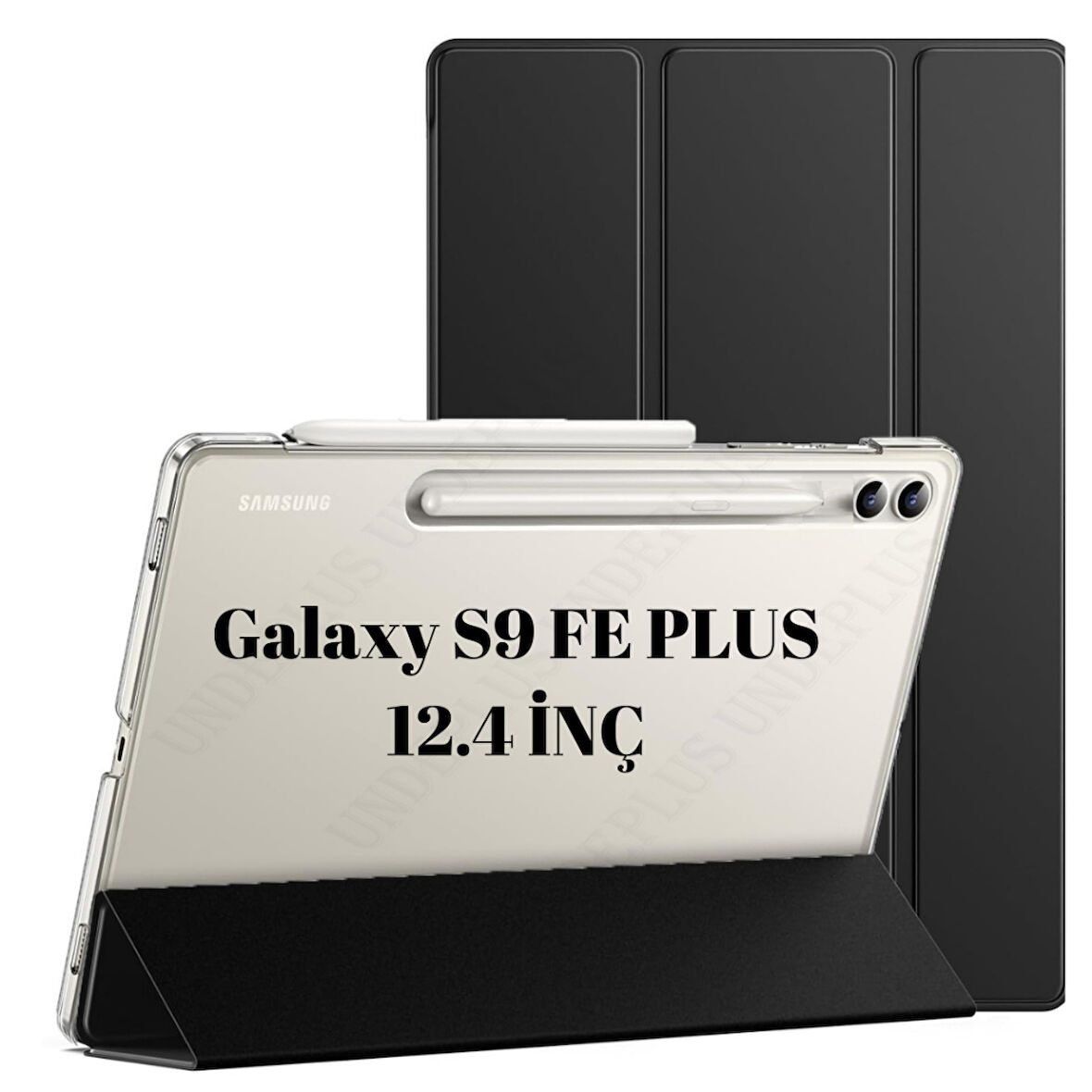 Samsung Galaxy Tab S9 FE Plus/S10 Plus/S9 Plus Kılıf PU Deri Smart Standlı Case X610-16-810-18 X820