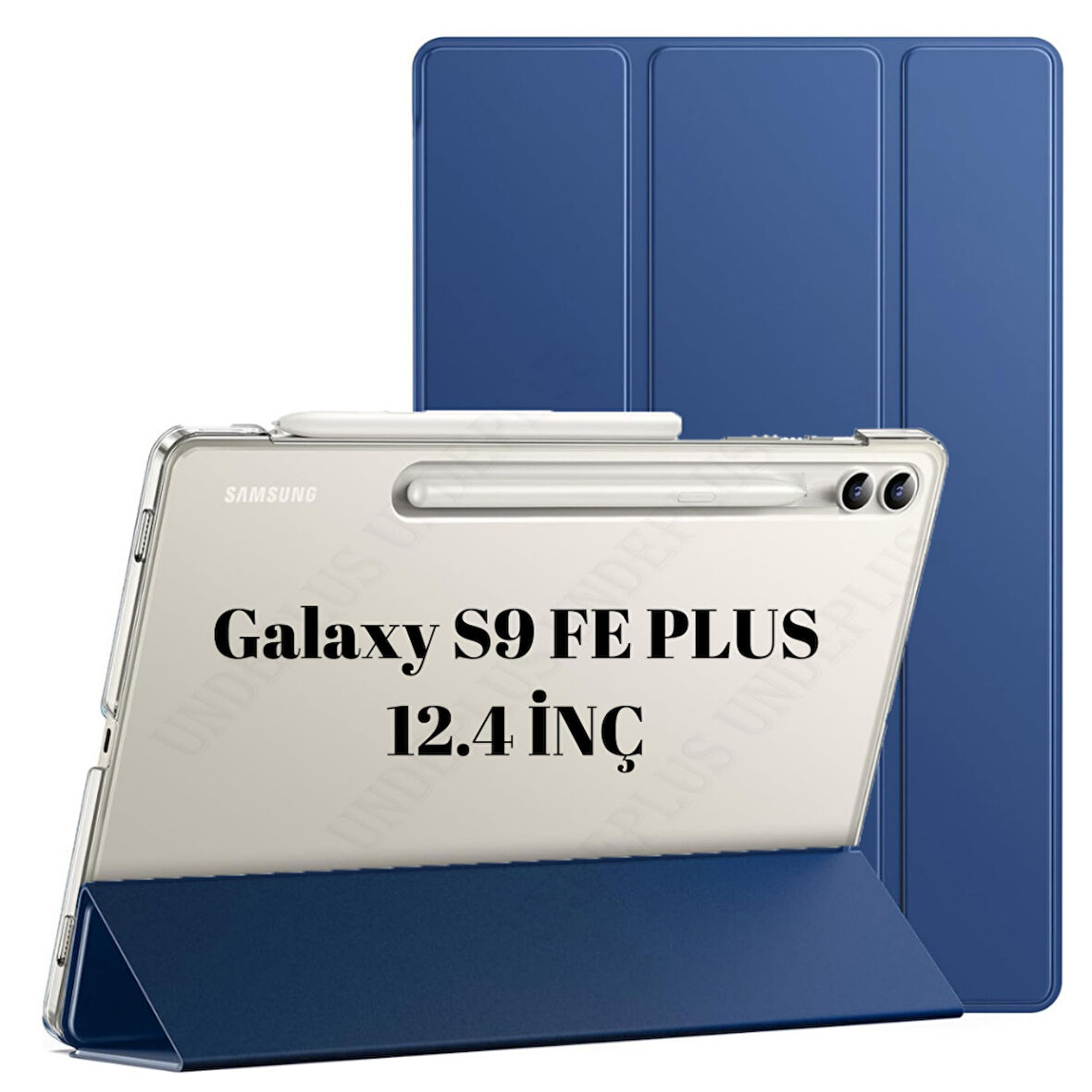 Samsung Galaxy Tab S9 FE Plus/S10 Plus/S9 Plus Kılıf PU Deri Smart Standlı Case X610-16-810-18 X820