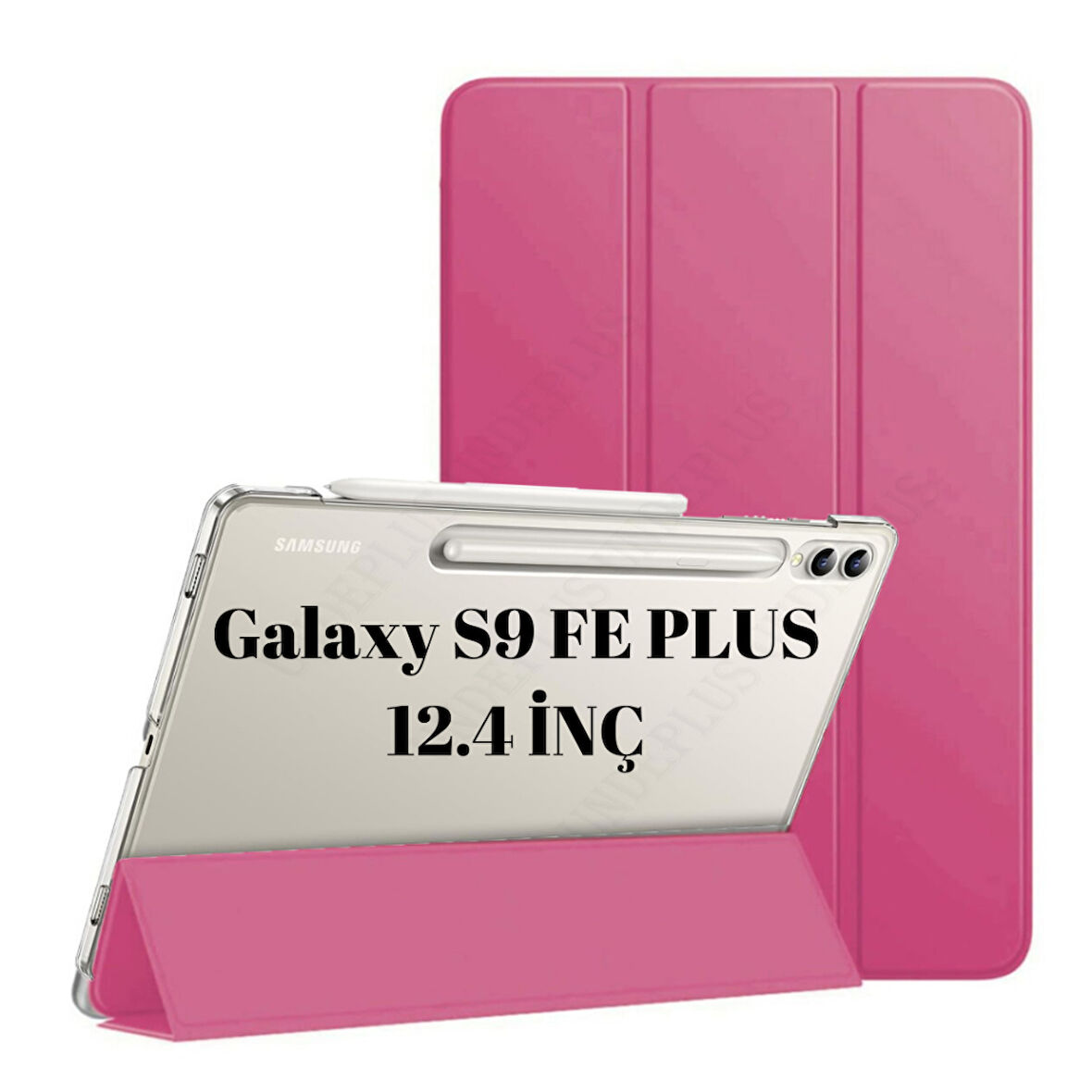 Samsung Galaxy Tab S9 FE Plus/S10 Plus/S9 Plus Kılıf PU Deri Smart Standlı Case X610-16-810-18 X820