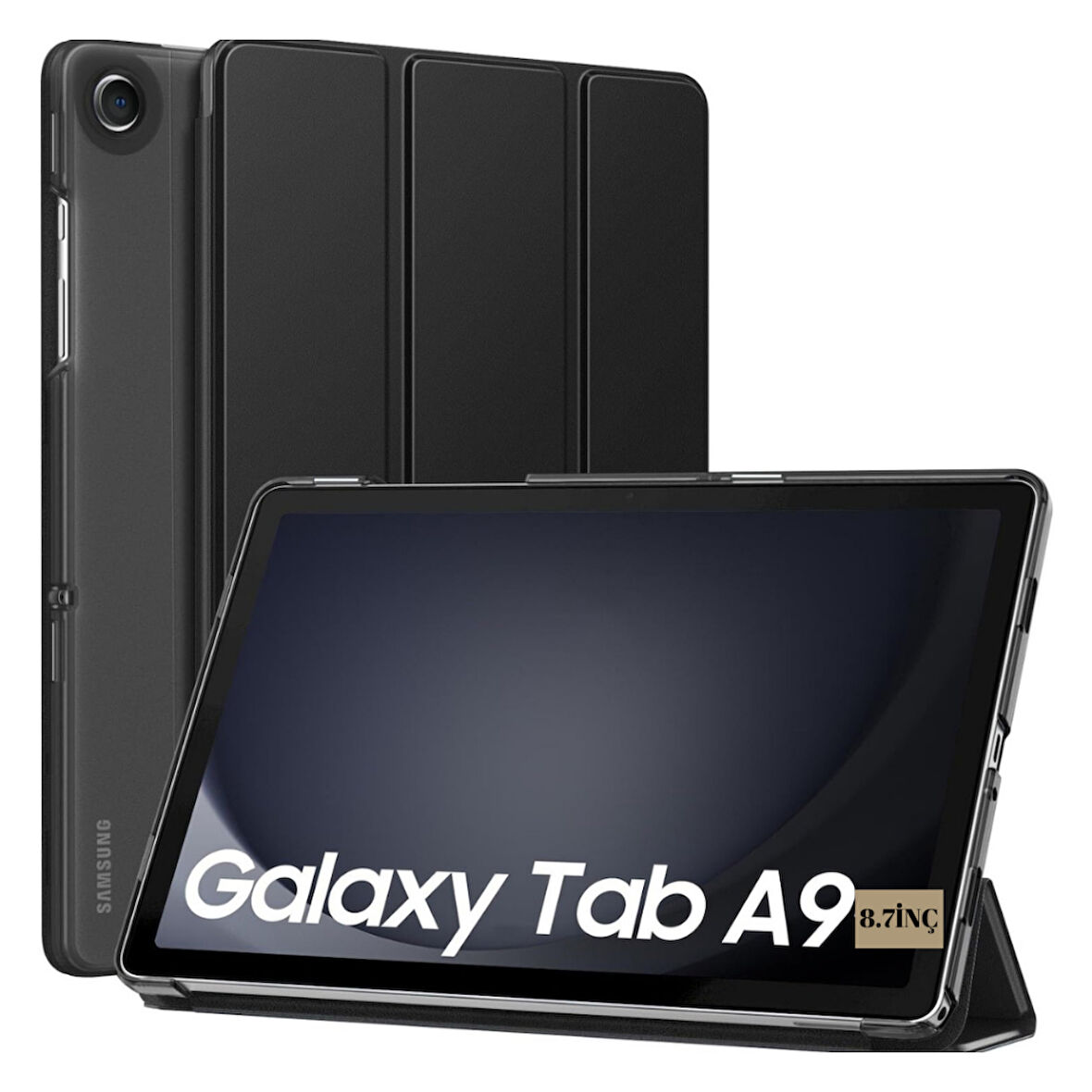 Samsung Galaxy Tab A9 8.7inç X110 X113 X115 X117 Kılıf New PU Deri Smart Standlı Case Uyku Modlu