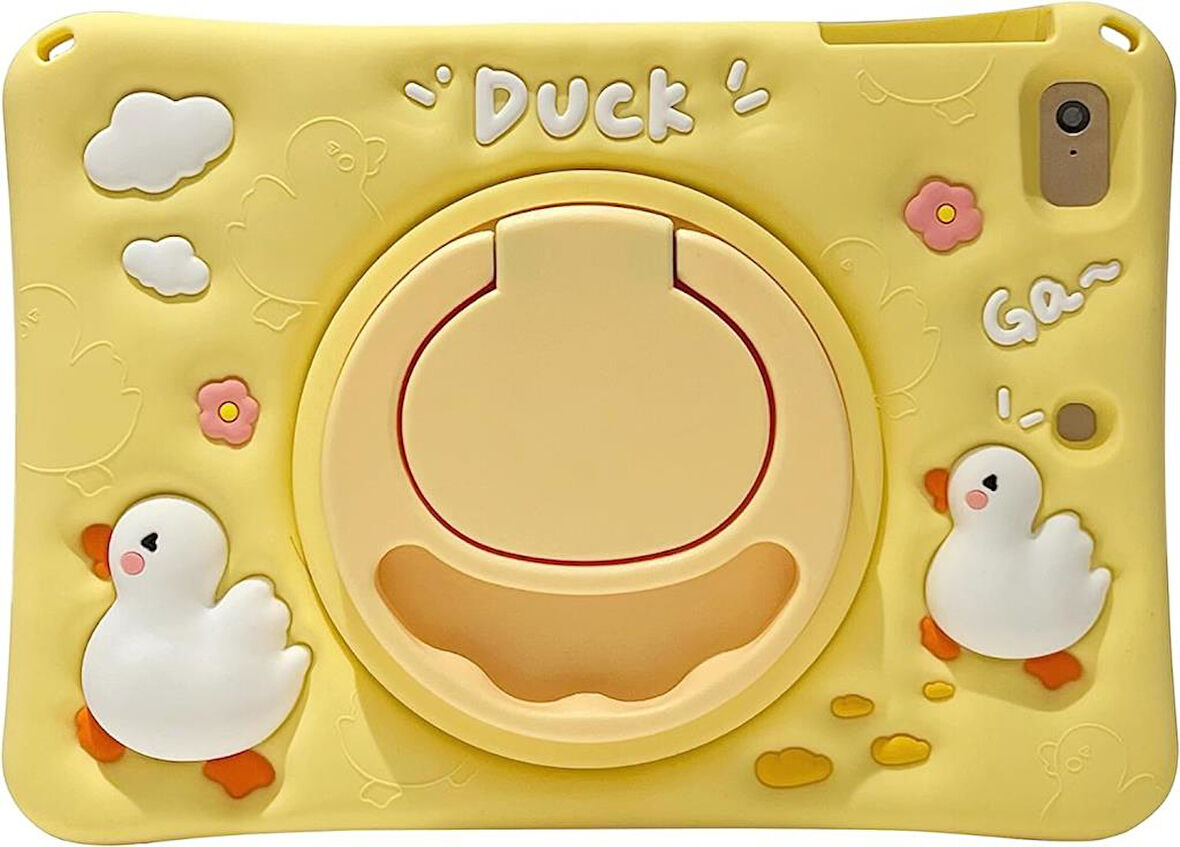 Apple iPad 7. Nesil 10.2" Kılıf Cute Dolls Standlı Eğlenceli 3D Karekterli Çocuk Kılıfı A2197 A2198 A2200