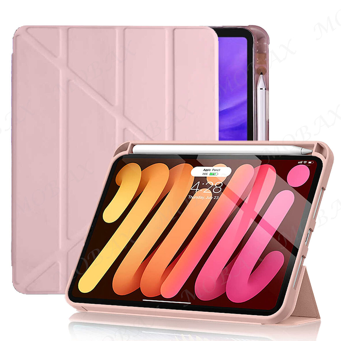 Apple iPad Air 11inç M2/M3 2025-2024 Kılıf Kalem Şarj Bölmeli Case