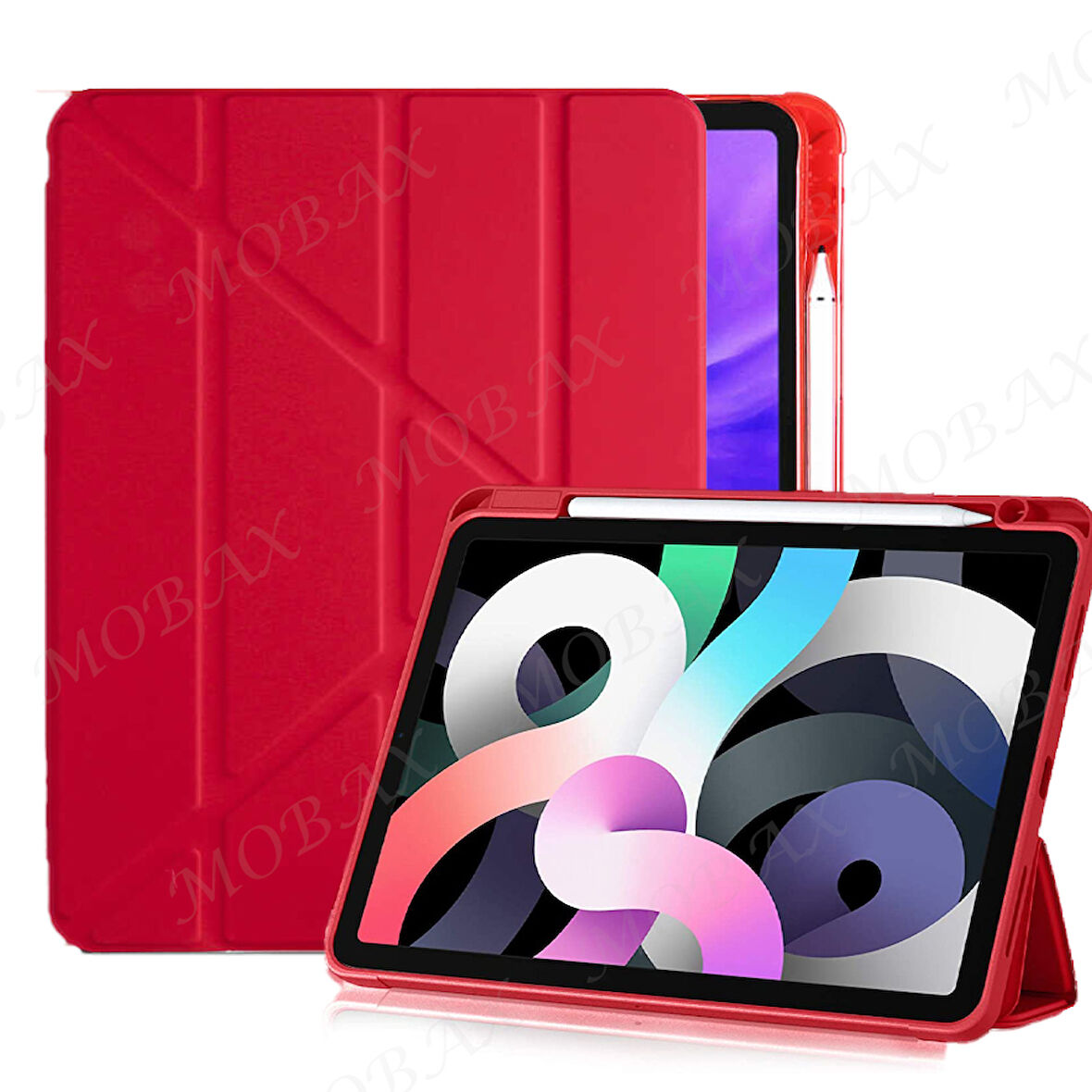 Apple iPad Air 11inç M2/M3 2025-2024 Kılıf Kalem Şarj Bölmeli Case
