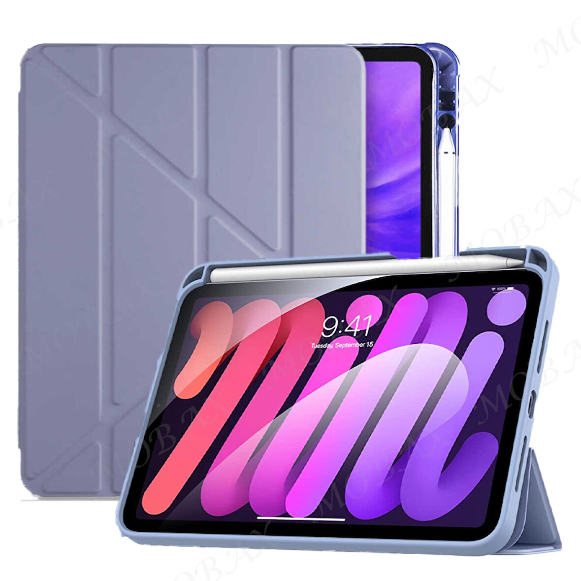 Apple iPad Air 11inç M2/M3 2025-2024 Kılıf Kalem Şarj Bölmeli Case