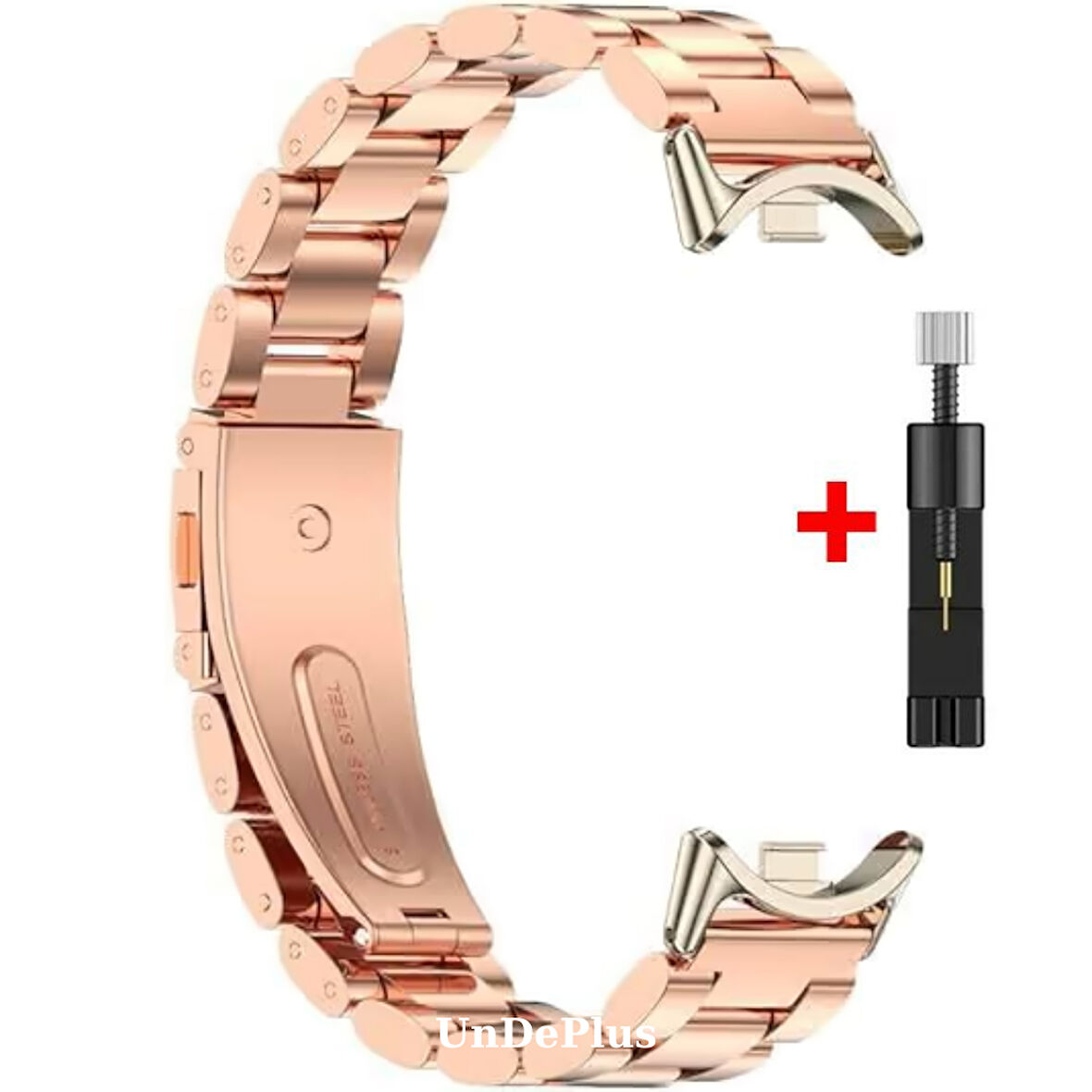 Xiaomi Mi Band 8 / Band 9 Kordon Klipsli Metal Kordon 04 +Kısaltma Aparatı