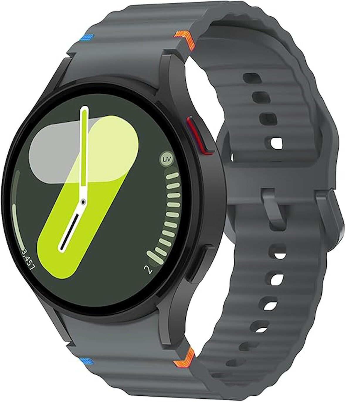 Samsung Galaxy Watch 4 5 6 7 FE 40 40 44 Classic 42 43 46 47 mm Kordon Dekoratif Örgü Çizgili Spor Silikon Kayış