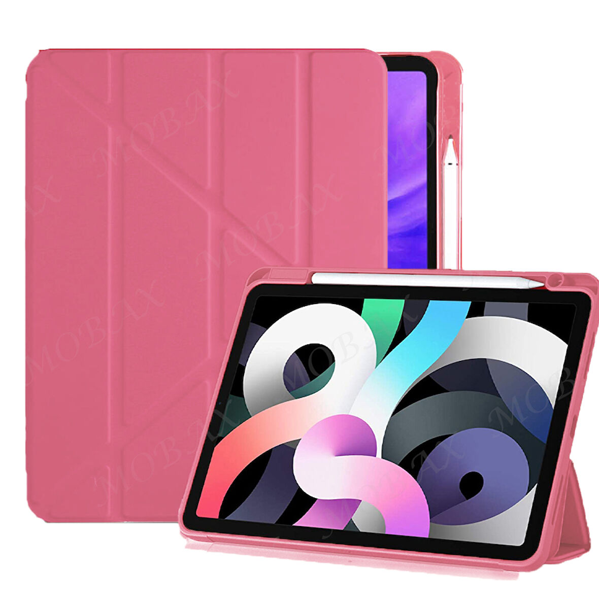 Apple iPad 11.Nesil A16 11inç/10.Nesil 10.9inç Kılıf Kalem Bölmeli Trifolding Case