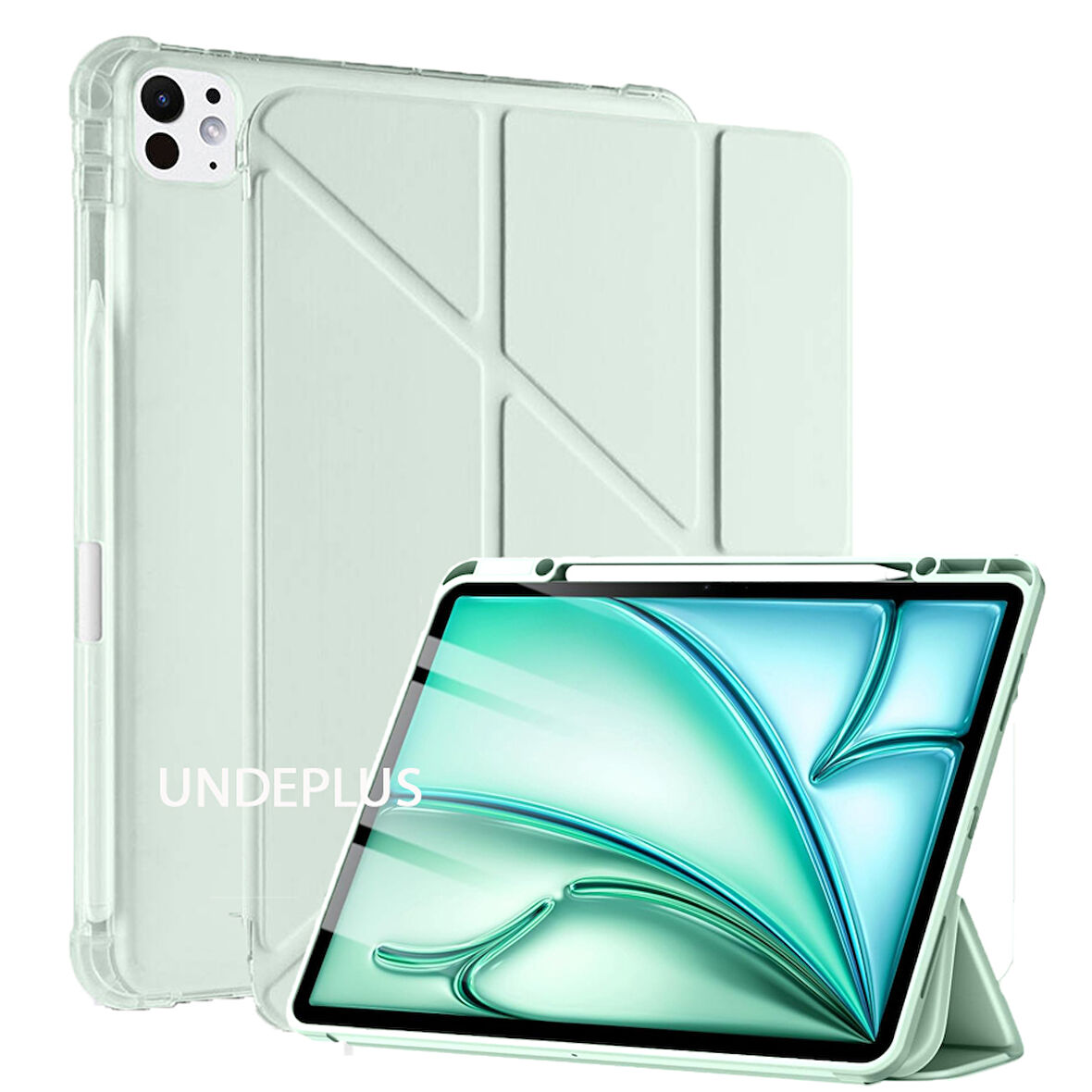 Apple iPad Pro 11 inç M4 2024 Kılıf Kalem Şarj Bölmeli Case A2836 A2837 A3006