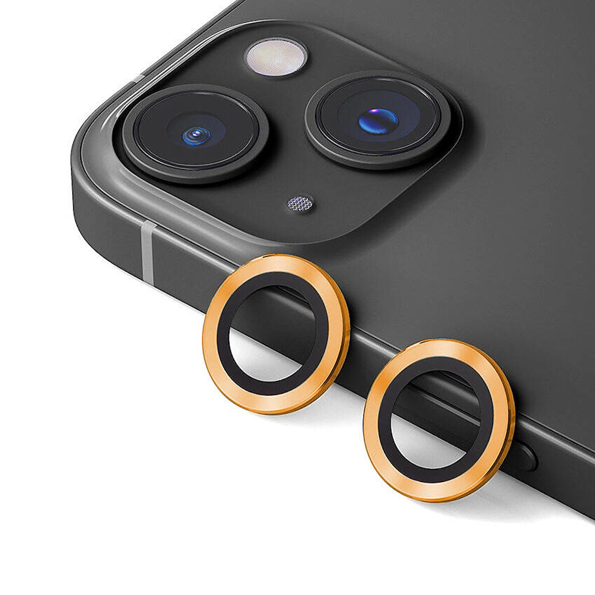Apple iPhone 15 Kolay Takılabilen Premium Safir Kamera Lens Koruyucu CL-12