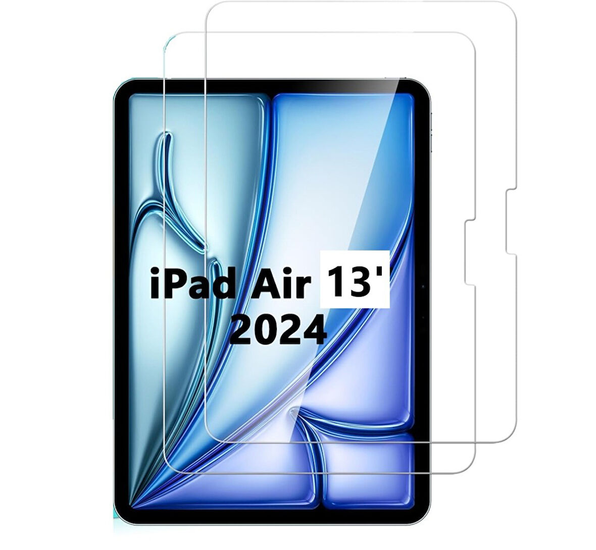 Apple iPad Air 13inç M2/M3 Tablet Temperli Cam Ekran Koruyucu A2898 A2899 A2900