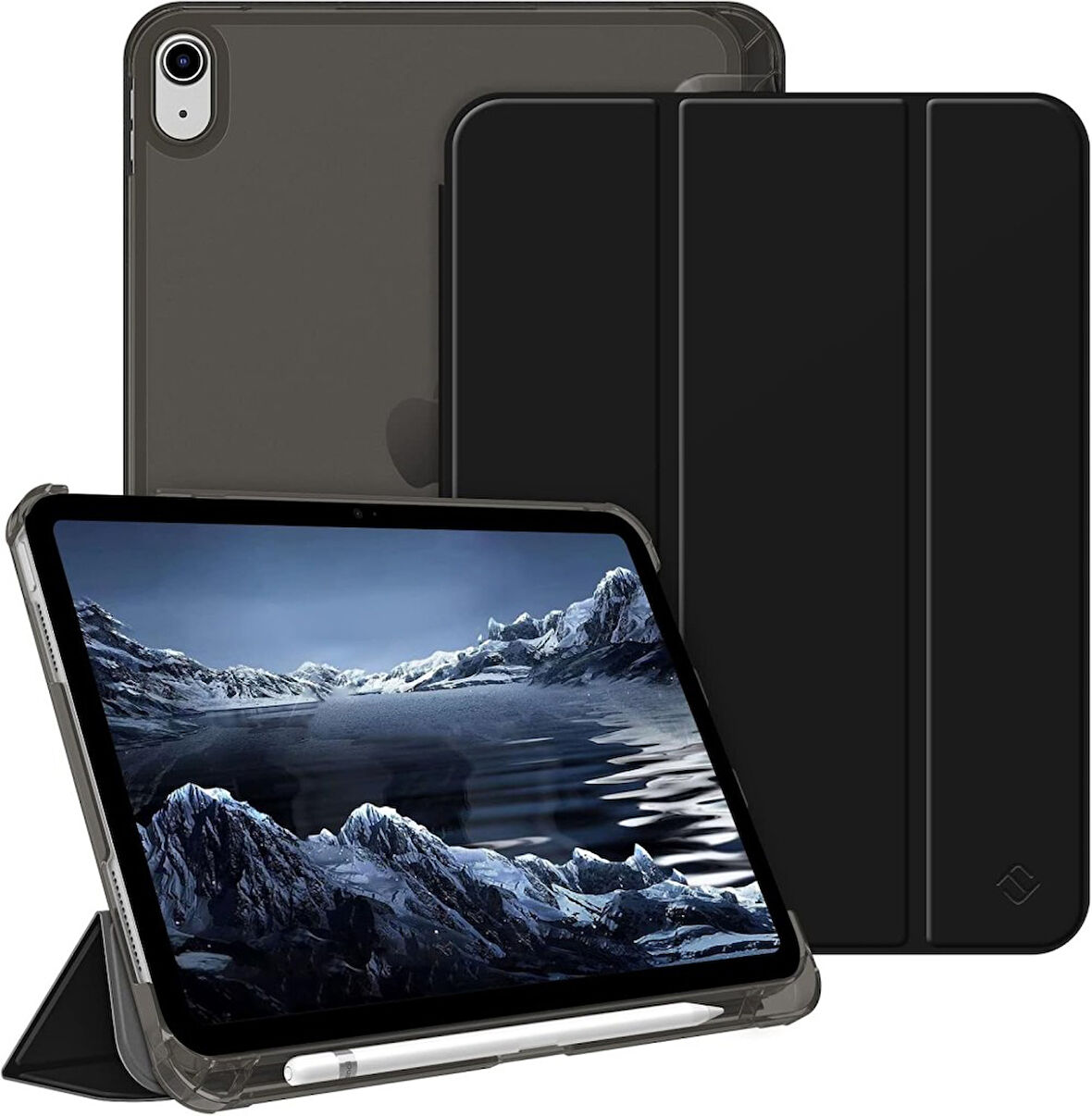 Apple iPad 11.Nesil A16 11inç/10.Nesil 10.9inç Kılıf Flip Cover Kalem Bölmeli PC Case