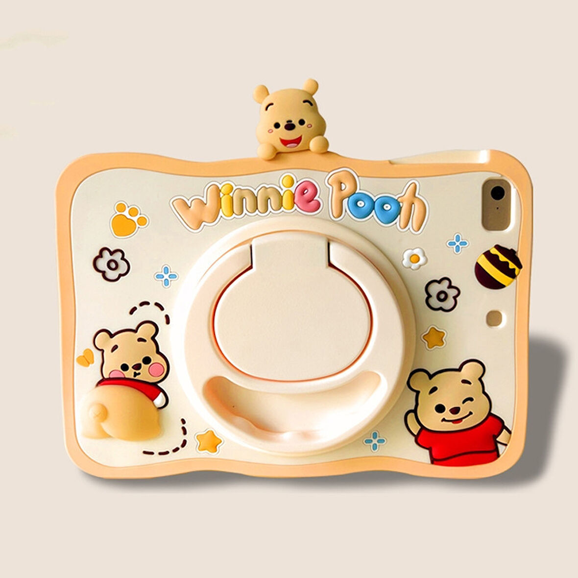 Samsung Galaxy Tab A9 8.7inç X110 X113 X115 X117 Kılıf Cute Dolls Standlı Eğlenceli 3D Karekterli Çocuk Kılıfı