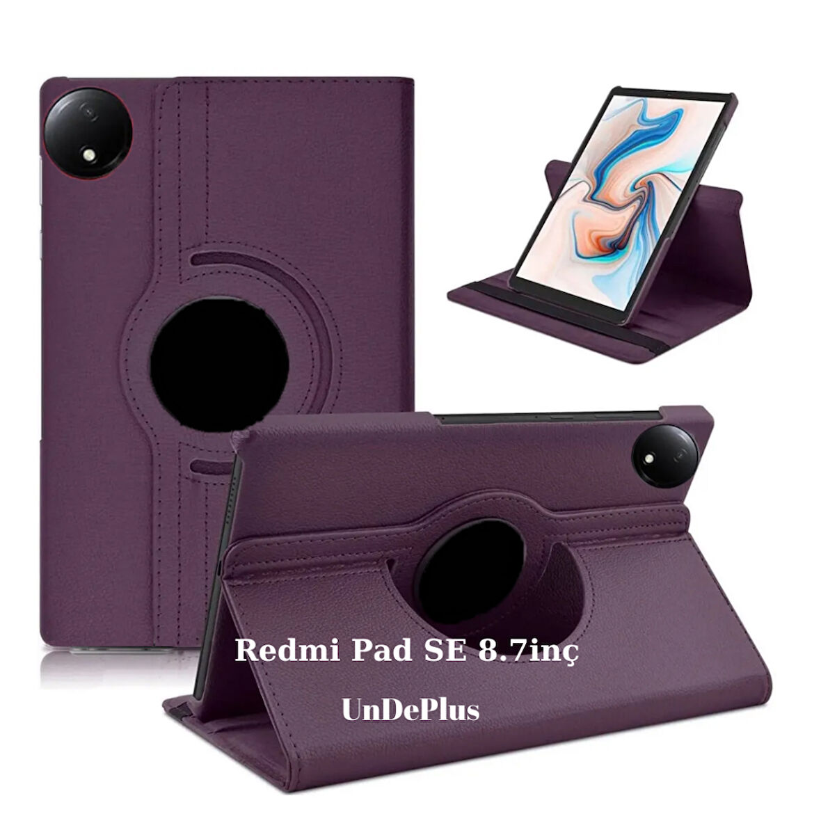 Xiaomi Redmi Pad SE 8.7inç Kılıf 360 Dönebilen Standlı Case (RedmiPad SE 11inçDeğildir)