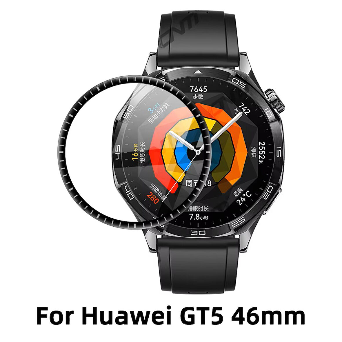 Huawei Watch GT 5 46mm Full Ekran Nano Saat Koruyucu (42/41mm Değildir)