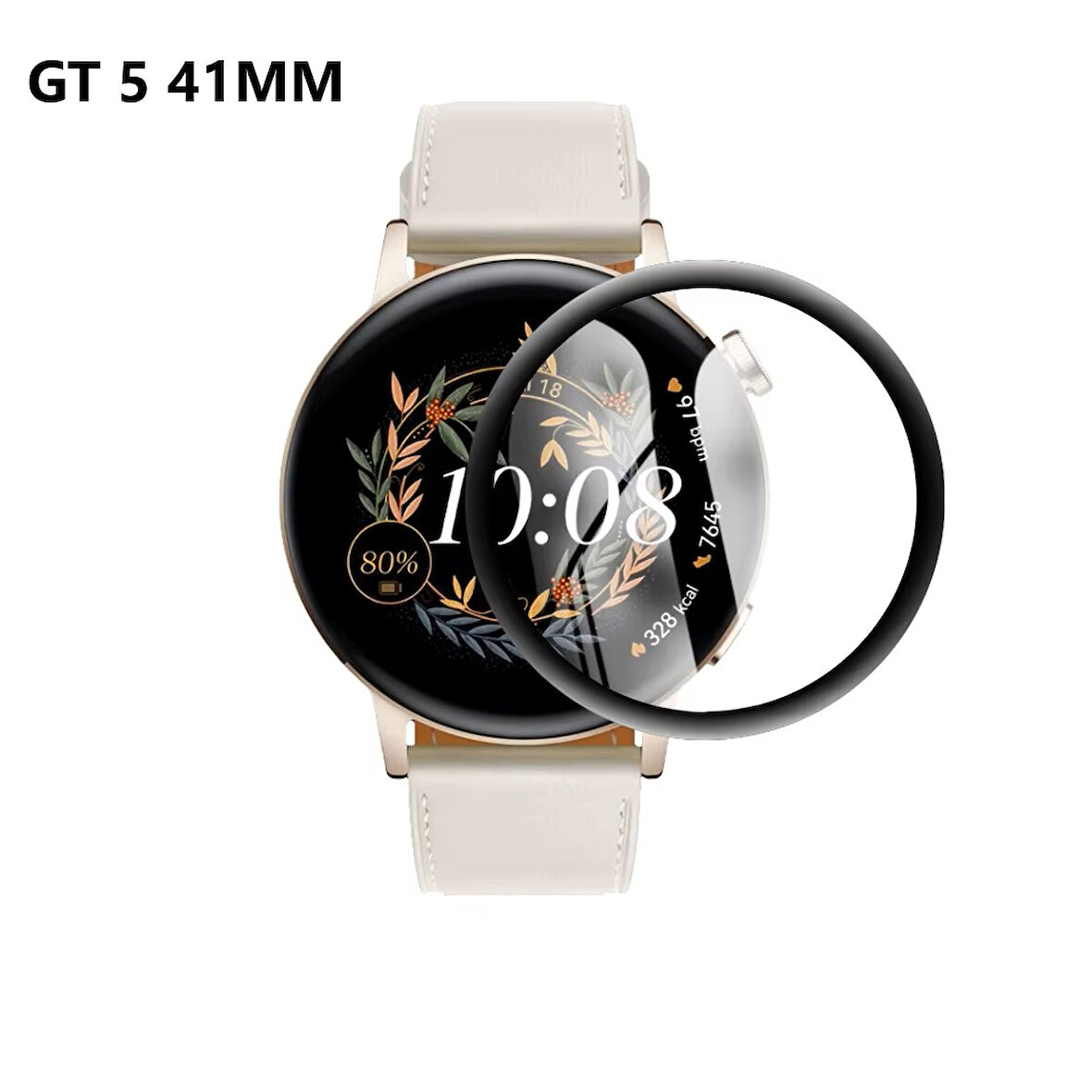 Huawei Watch GT 5 41mm Full Ekran Nano Saat Koruyucu (46mm/42mm Değildir)