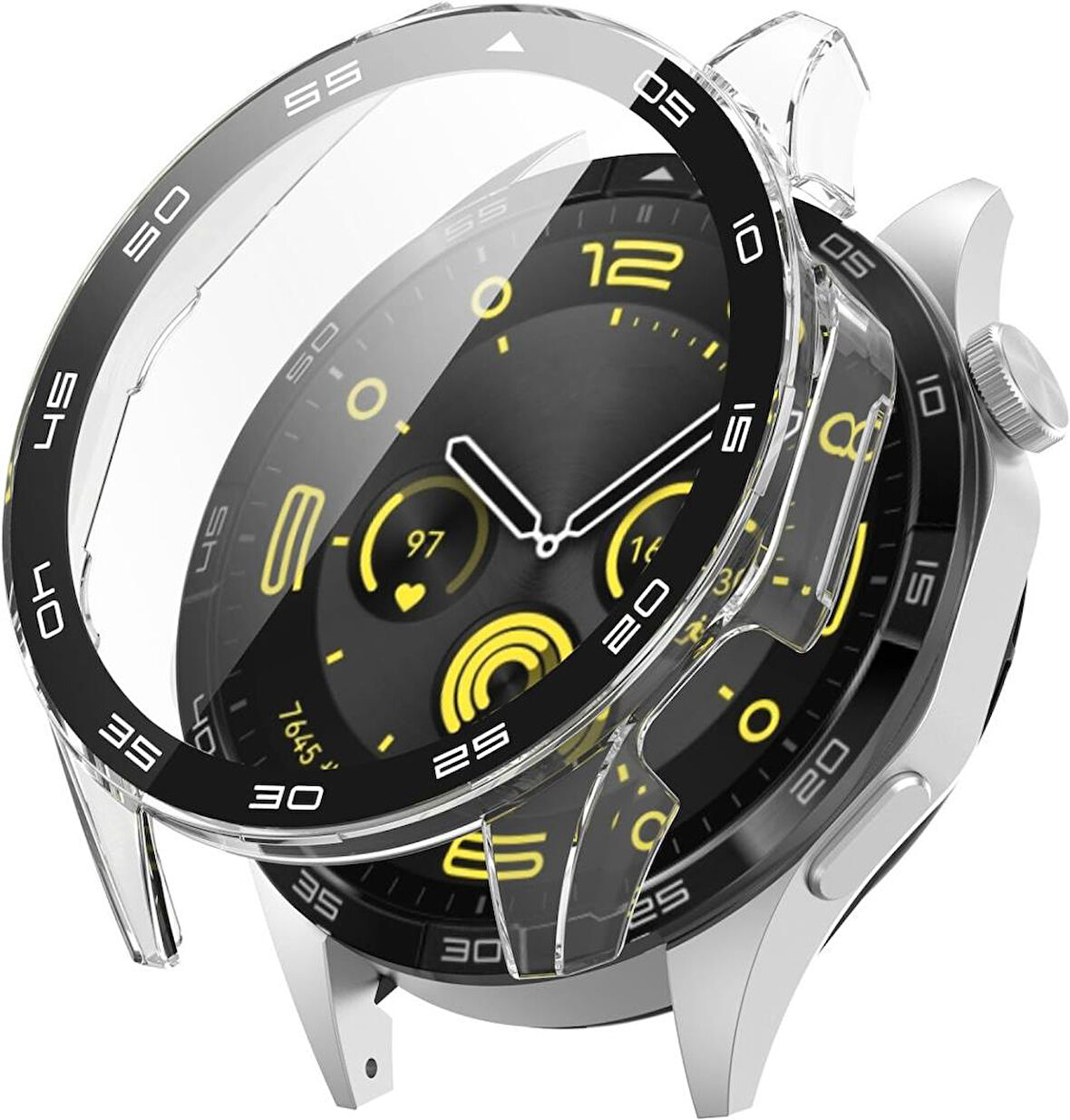 Huawei Watch GT 5 Pro 46mm Sert PC Kasa ve Ekran Koruyucu Sport Watch (42/41mm Değildir)