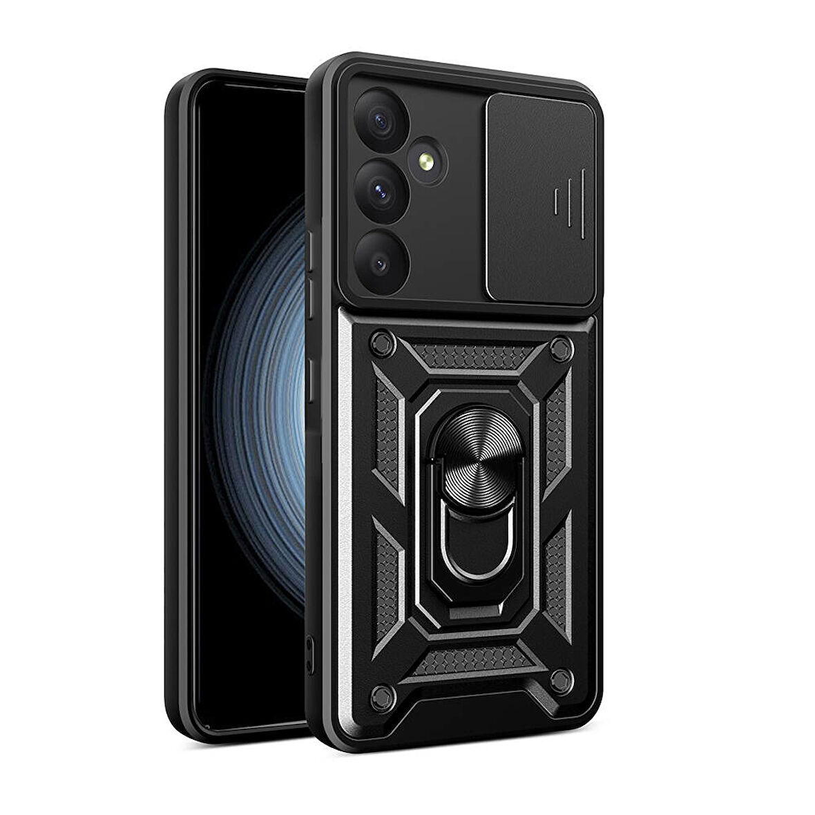 Samsung Galaxy A55 Kılıf Kamera Korumalı Zırh Tank Sürgülü Vega Kapak