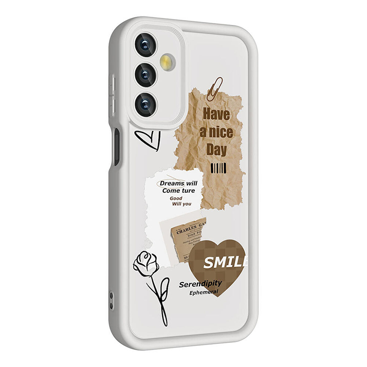 Samsung Galaxy A05S Kılıf Baskılı Kamera Korumalı Mat Klas Kapak