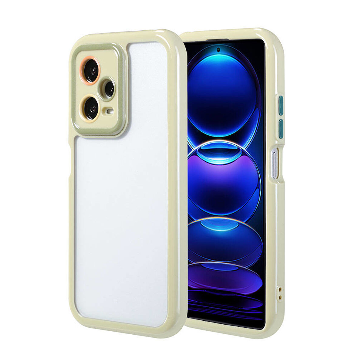 Xiaomi Redmi Note 12 Pro 5G Kılıf Renkli Dizayn Kamera Çerçeve Korumalı Vitamin Kapak