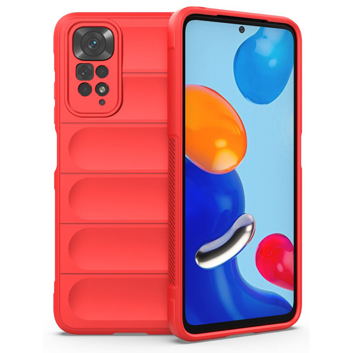 Xiaomi Redmi Note 11S Kılıf Elde Tutma Kolaylıkla Kaydırmaz Kenar Line Dizayn Optietnik Kapak