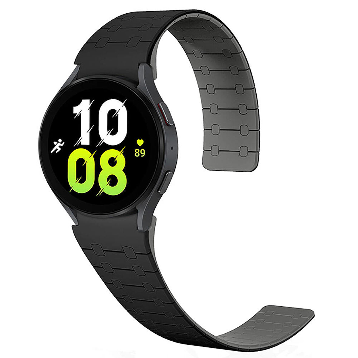 Samsung Galaxy Watch 4 5 6 7 FE 40 40 44 Classic 42 43 46 47 mm Kordon Şerit Çizgi İnce Dizayn Magnetik Strap 111
