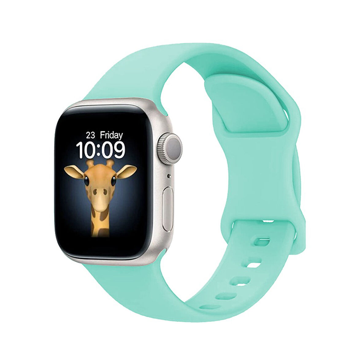 Apple Watch 7 8 9 10 Serisi 45mm Kordon Çift Geçmeli Silikon Kordon Strap Kayış 131